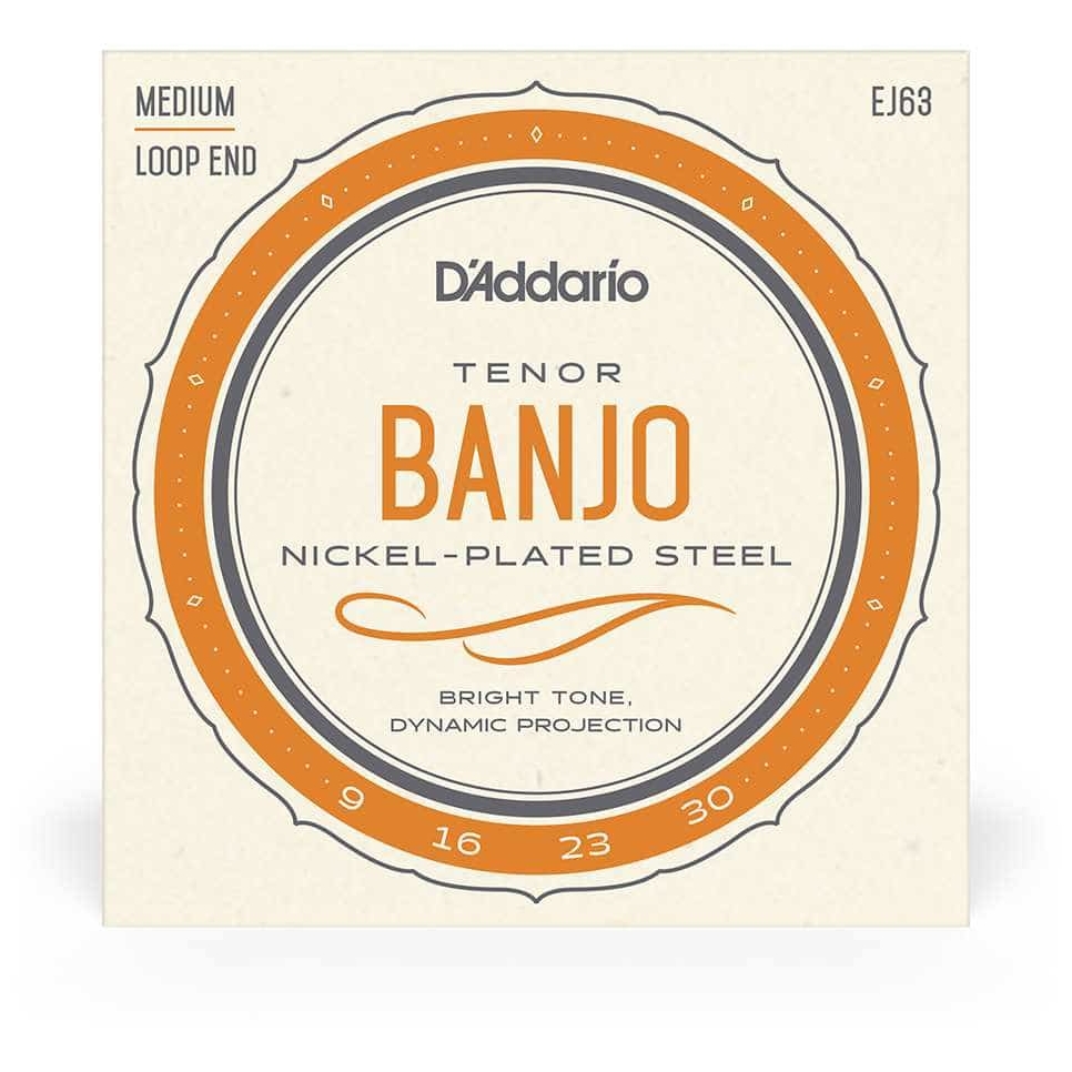 D’Addario - D’Addario EJ63 - Tenor Banjo Nickel Plated Steel 009-030 - 1