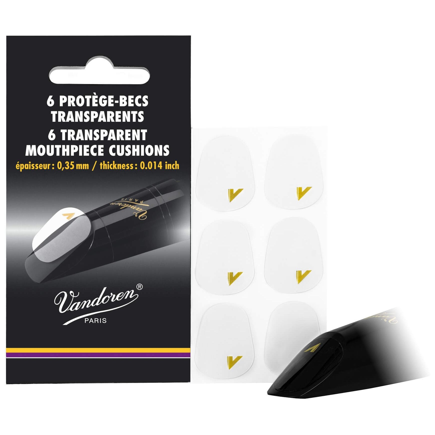 Vandoren VMC6 Bissplatten Transparent 6er Pack 10000928-0