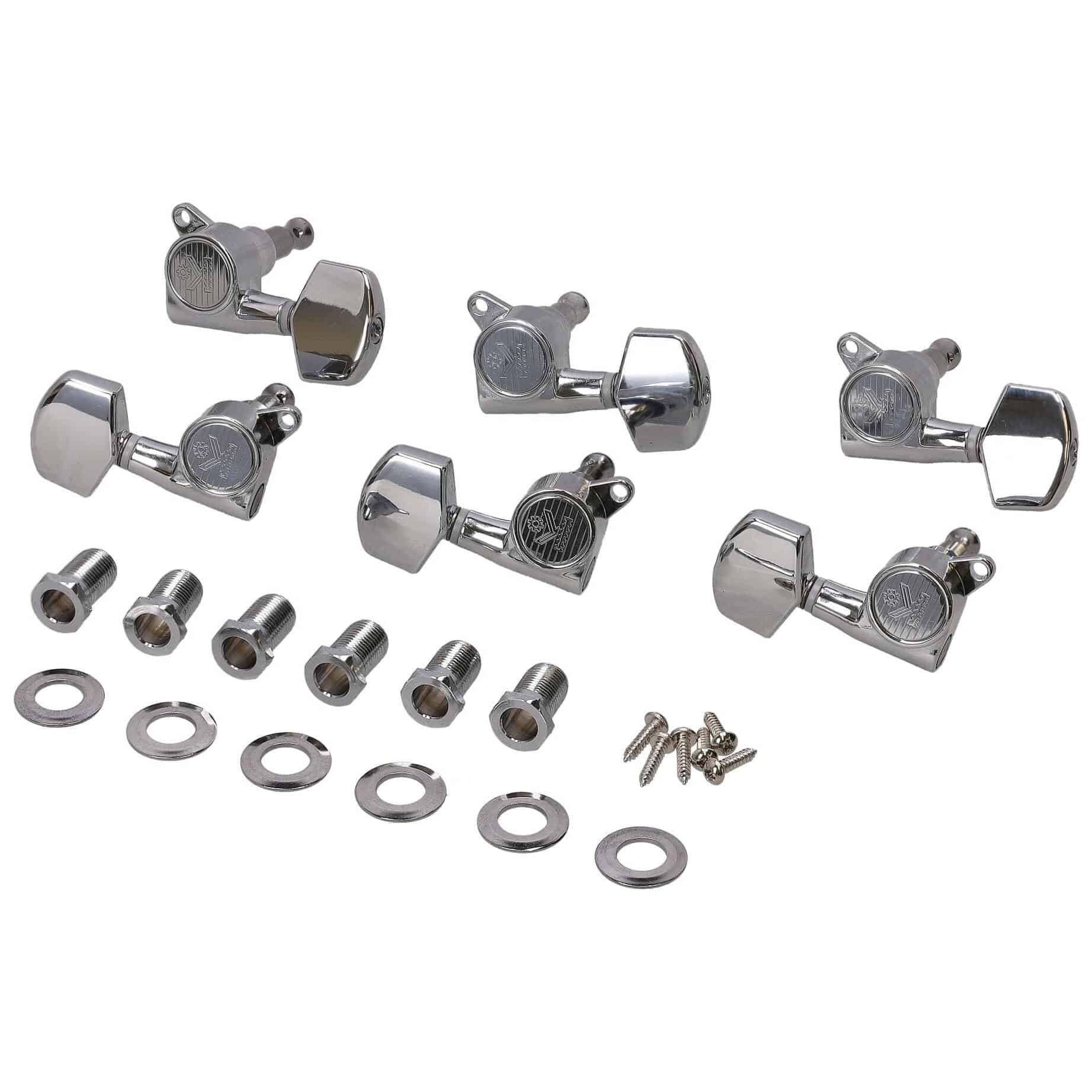 Kluson MS33C Roundbacks 3L3R 45 Grad Chrom