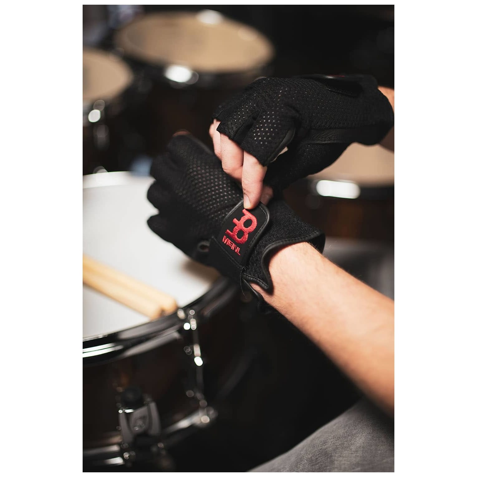 Meinl Cymbals - Meinl Cymbals MDGFL-M - Drummer Gloves Fingerless, Medium - 4