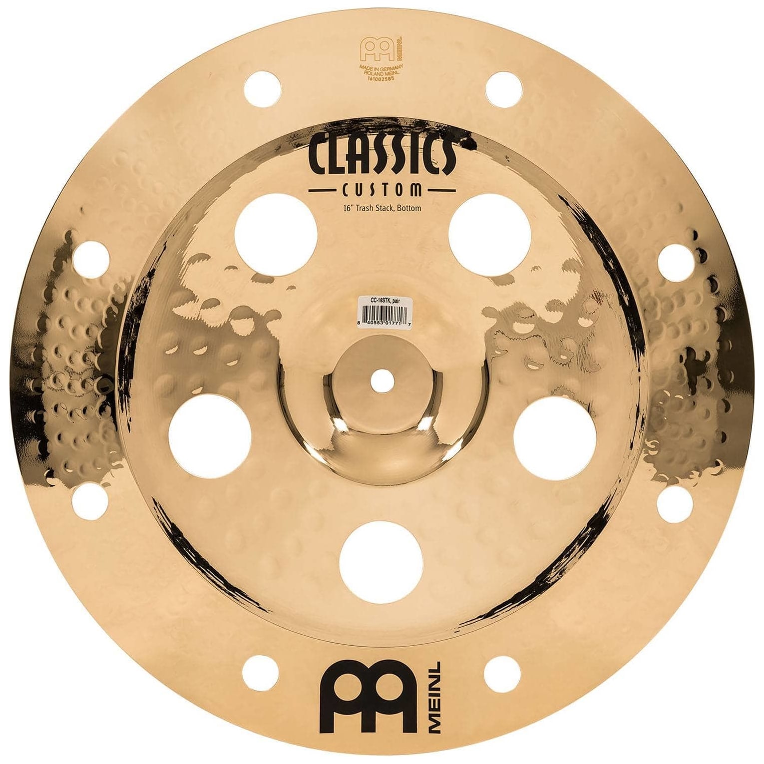 Meinl Cymbals - Meinl Cymbals CC-16STK - 16 Classics Custom Brilliant Trash Stack - 7
