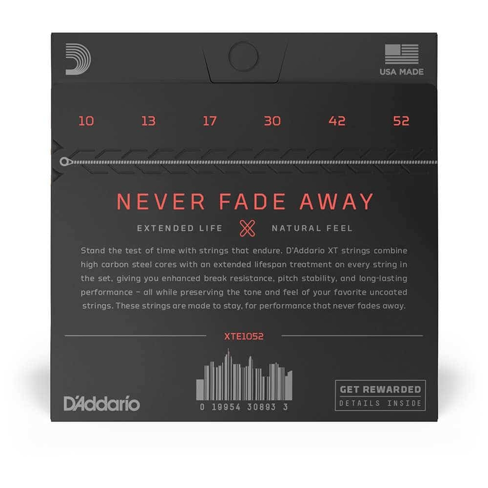 D’Addario - D’Addario XTE1052 - XT Electric Nickel Plated Steel 010-052 - 2
