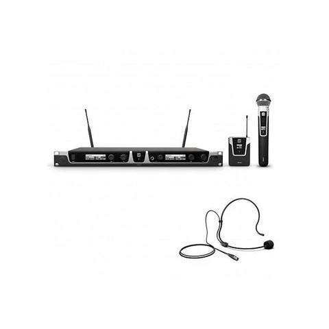mp cat wireless system with hand held and head worn microphone