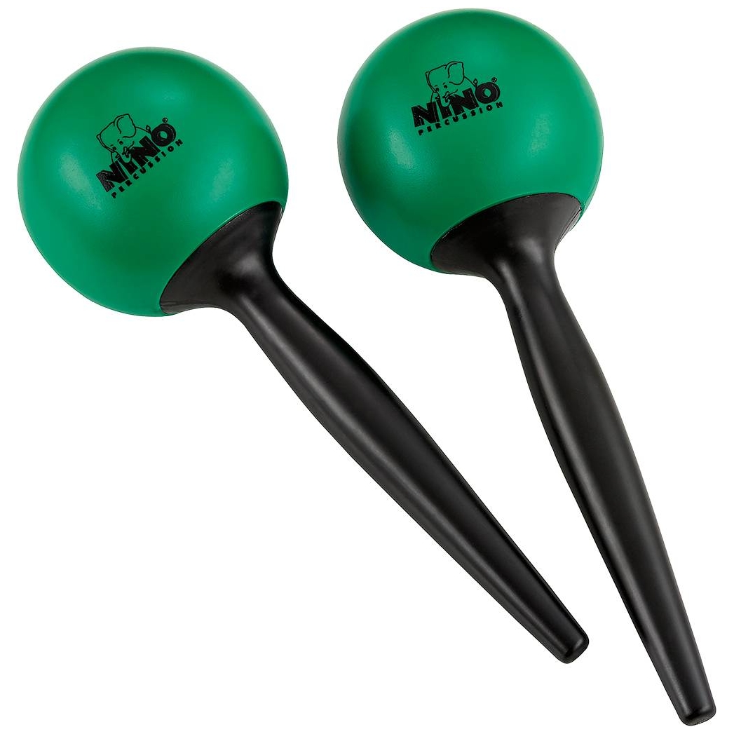 Nino Percussion - Nino Percussion Plastic Maracas Plastic, Green