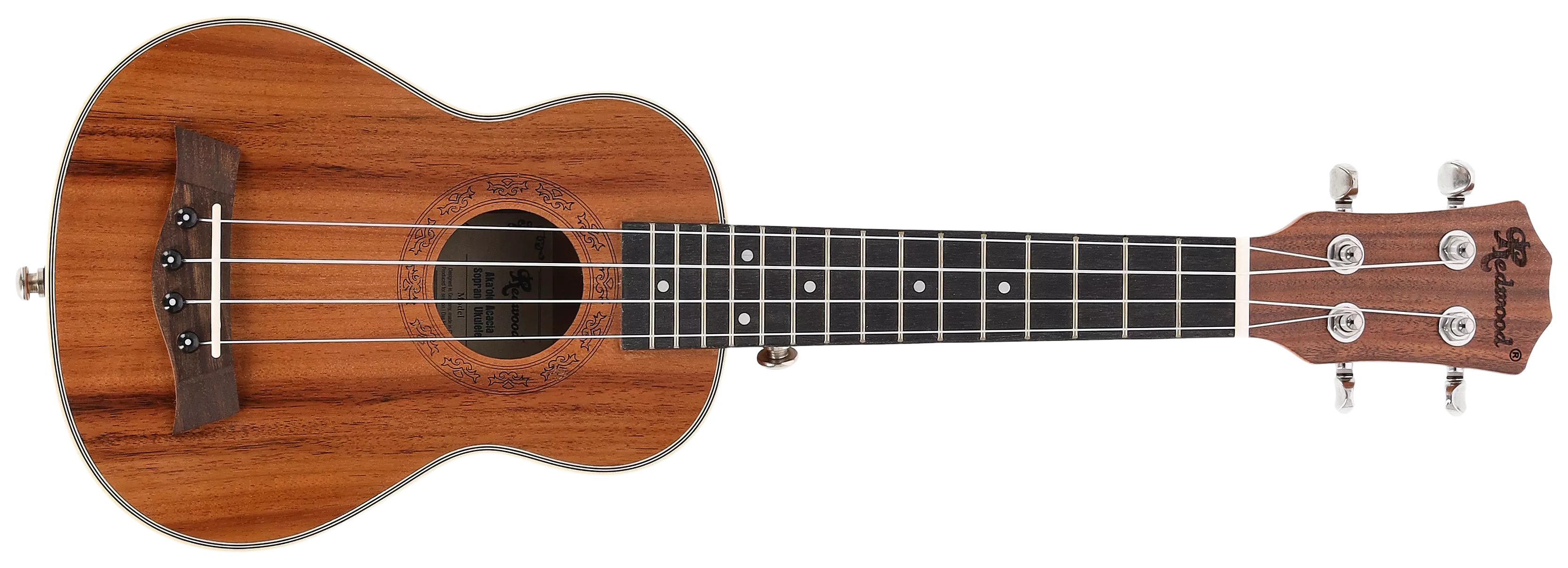 Redwood Aka'olu Soprano Ukulele Acacia 1