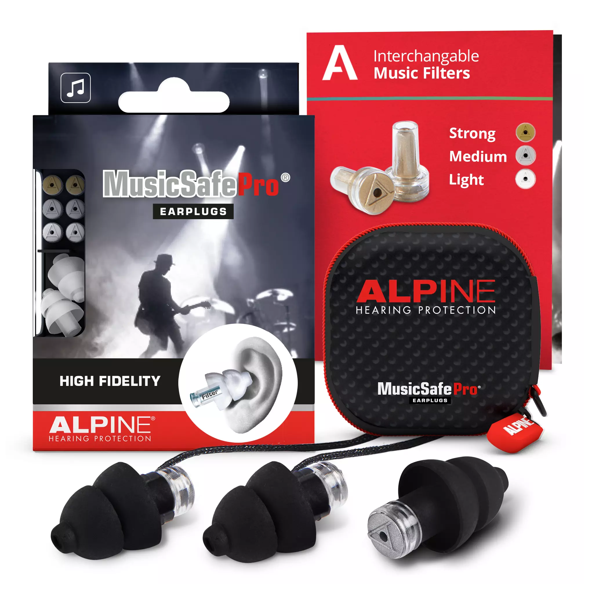 Alpine Hearing Protection MusicSafe Pro Black - Earplugs 4