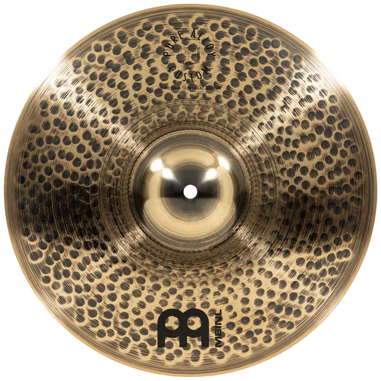 Meinl Cymbals - Meinl Cymbals PAC15MTH - 15 Pure Alloy Custom Medium Thin Hihat - 7