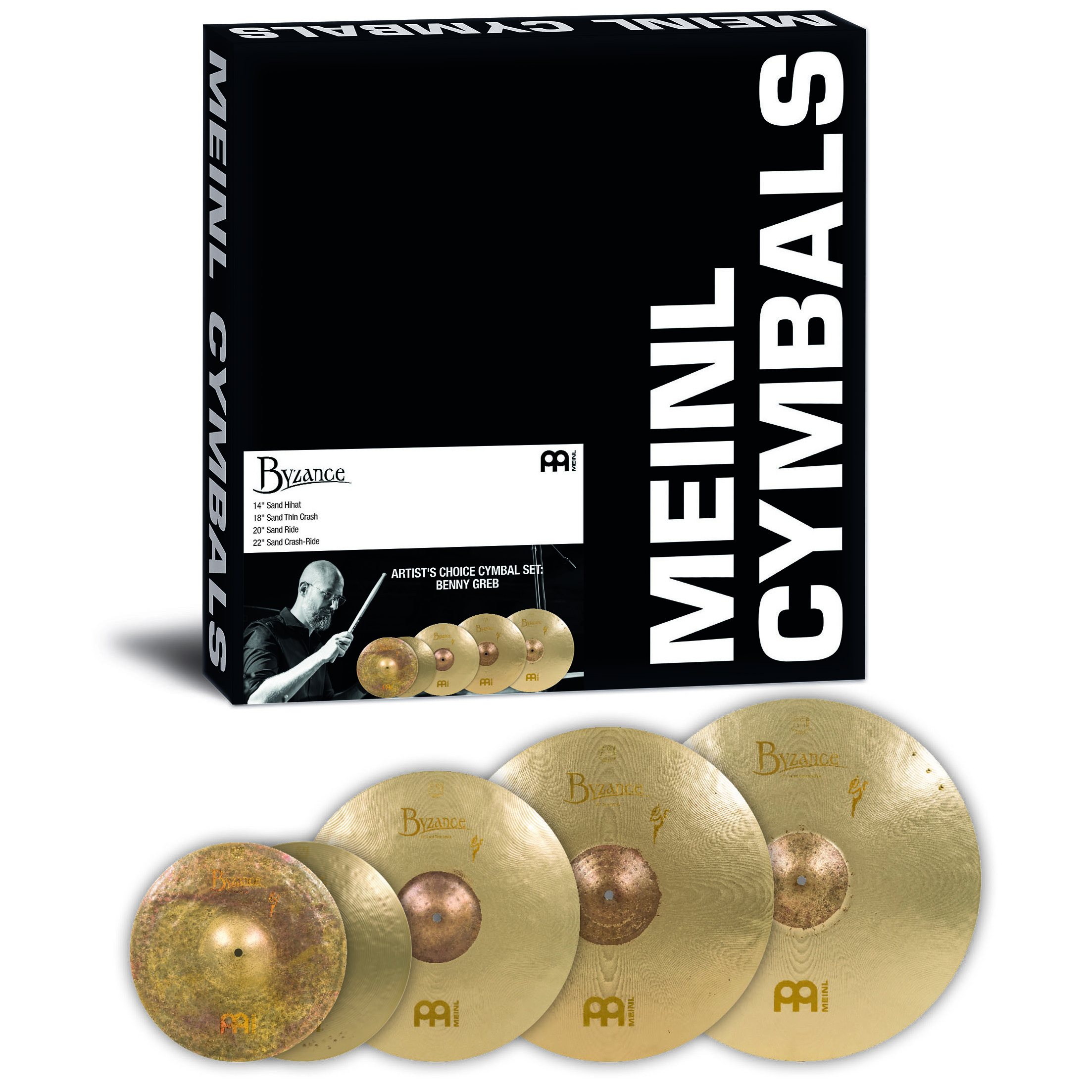 Meinl Cymbals A-CS3 - Byzance Artist's Choice Cymbal Set: Benny Greb