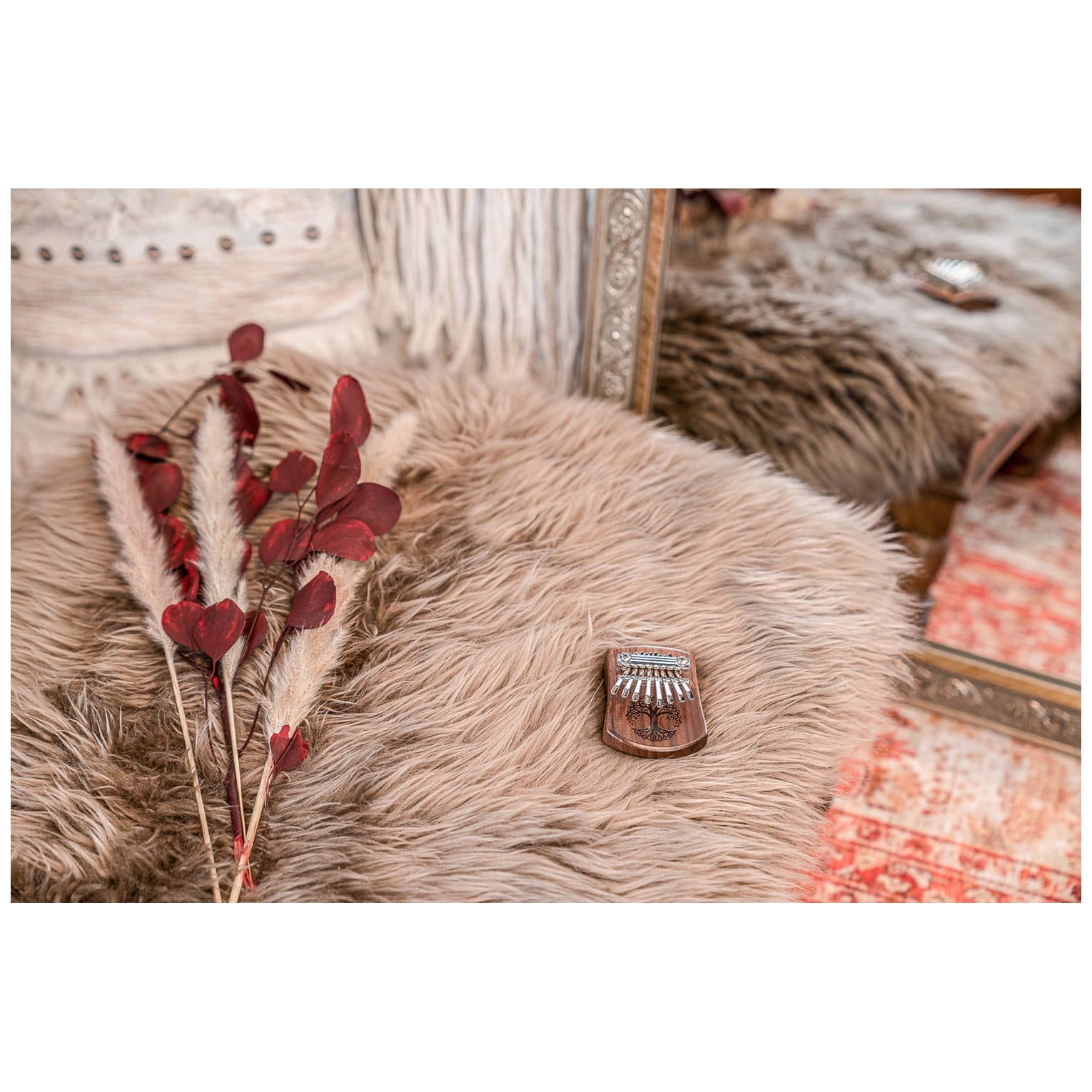 Meinl Sonic Energy - Meinl Sonic Energy KL801TOL Mini Kalimba, 8 Töne, Baum des Lebens schwarzes Walnussholz - 5