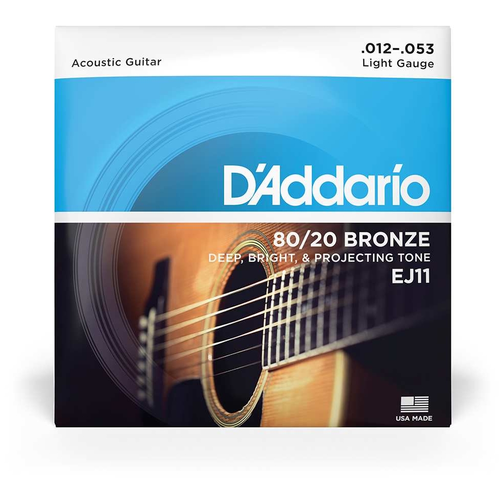 Image of D’addario ej11  acoustic 80 20 bronze  012 053 10012339 1