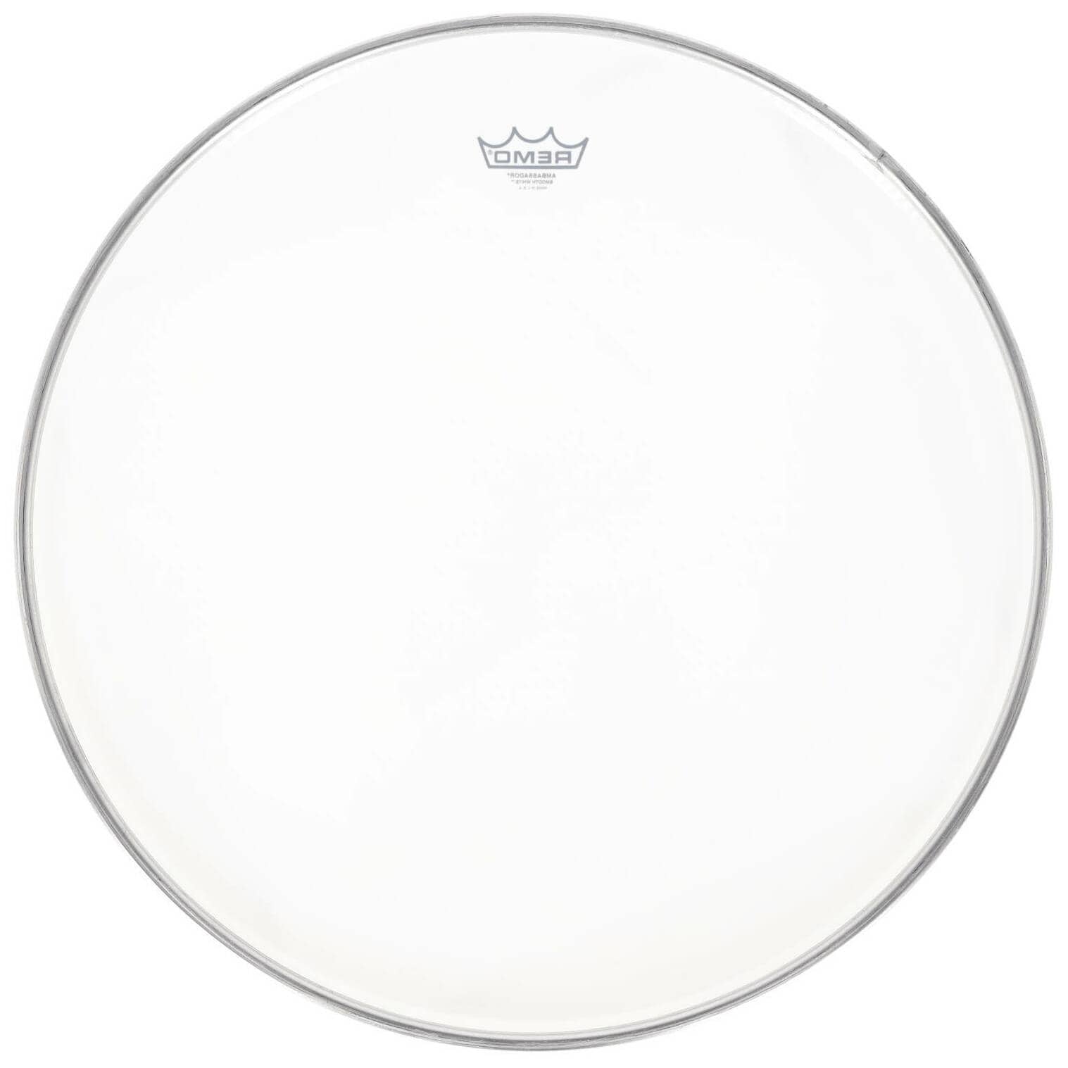 Remo Ambassador - Bass Drum Fell - 22 - Smooth White 1