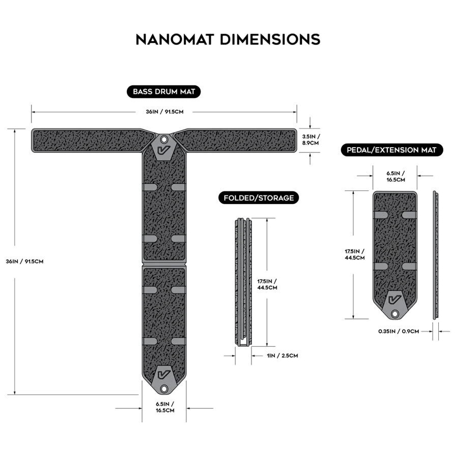 Gruv Gear GruvGear NanoMat Double Pedal 6