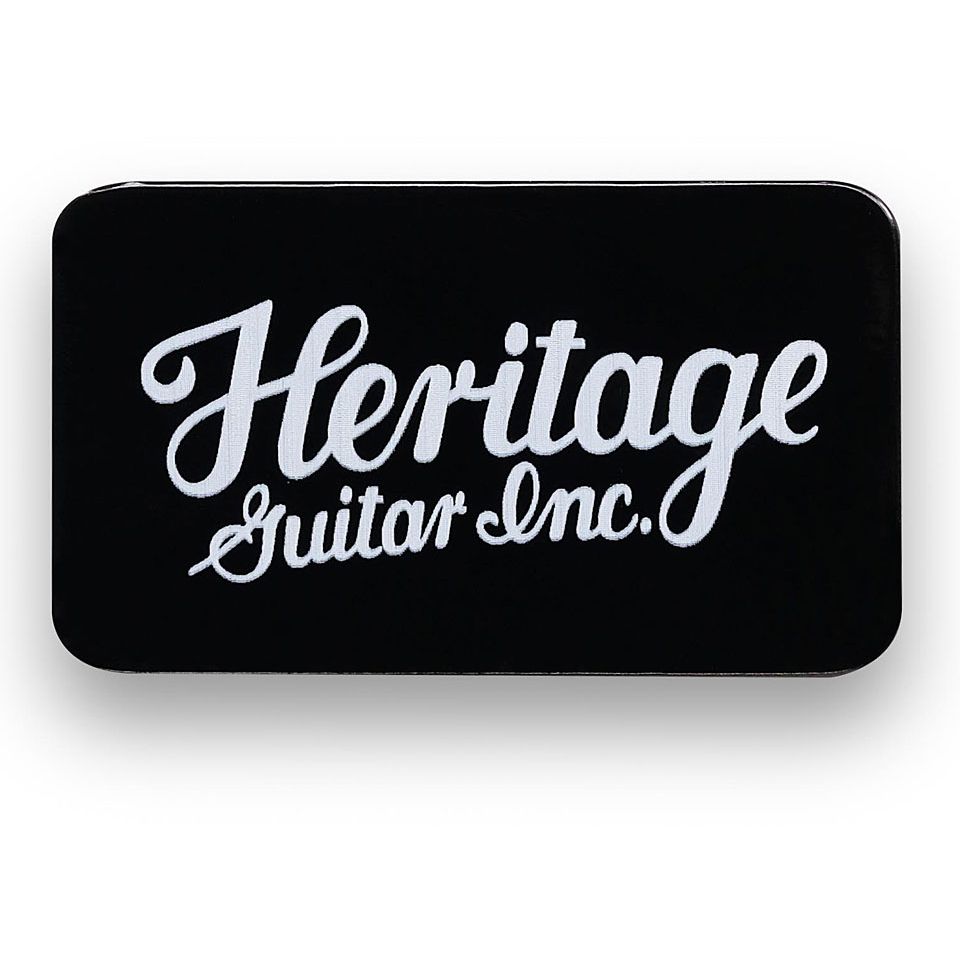 Heritage Celluloid 347 Black Medium 12 Stück Tin Box 1