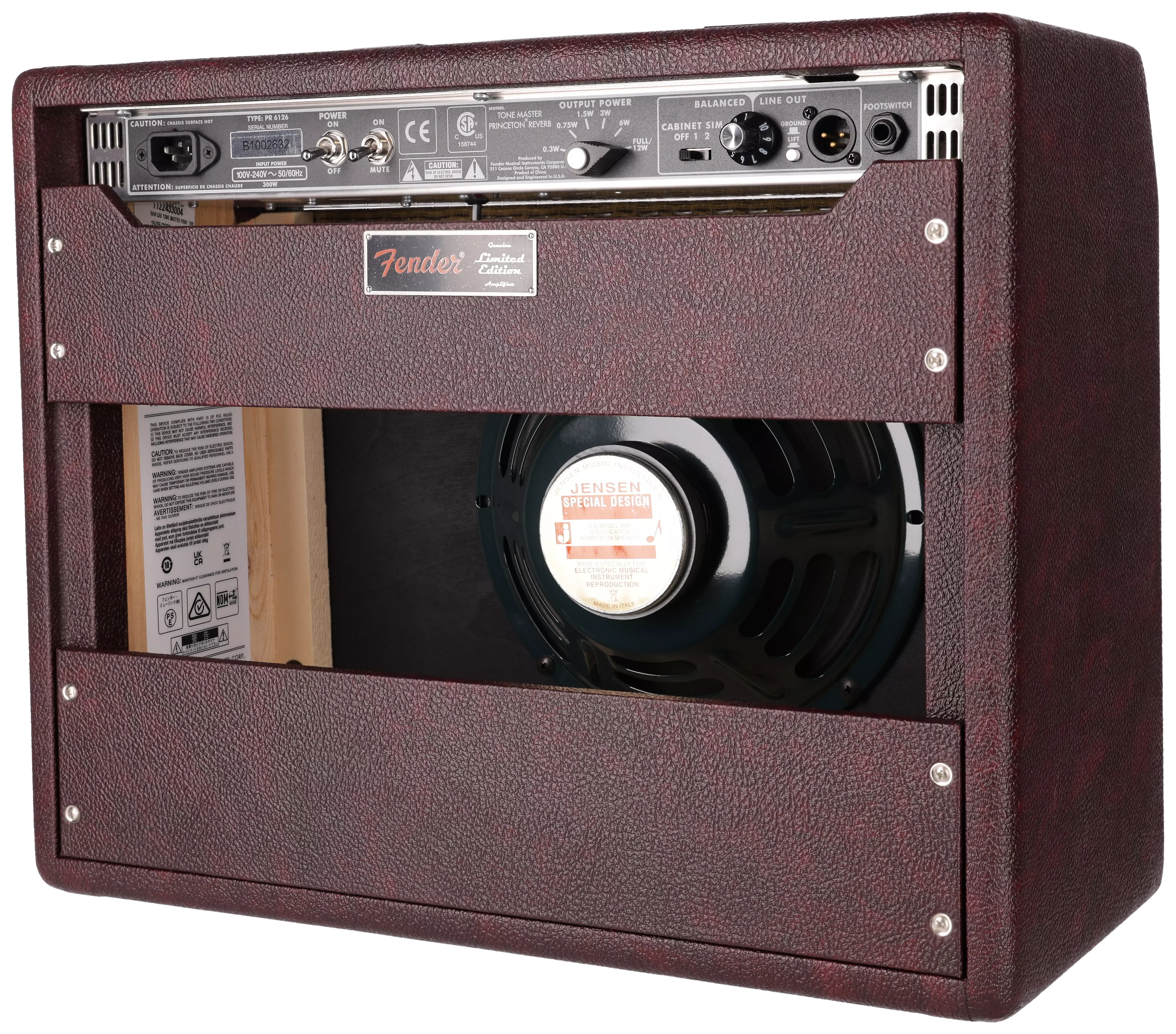 Fender FSR Tone Master Princeton Reverb Wine 4
