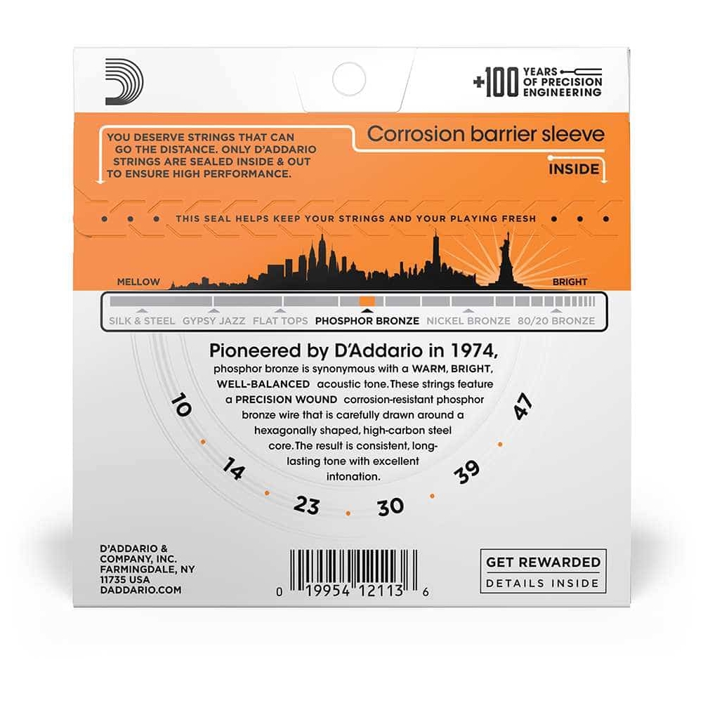 D’Addario - D’Addario EJ15 - Acoustic Phosphor Bronze 010-047 - 2
