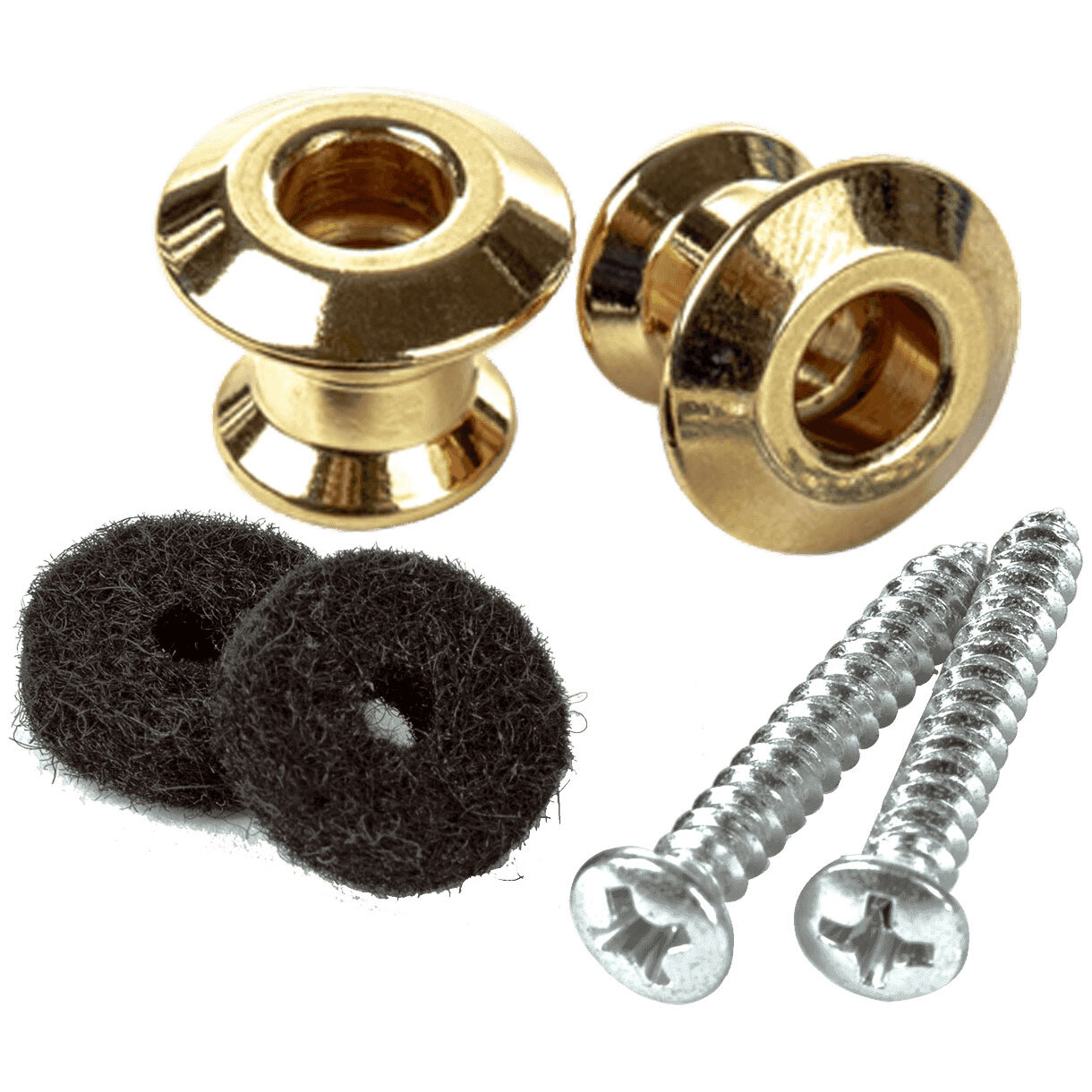Dunlop Straplok Strap Button Set gold