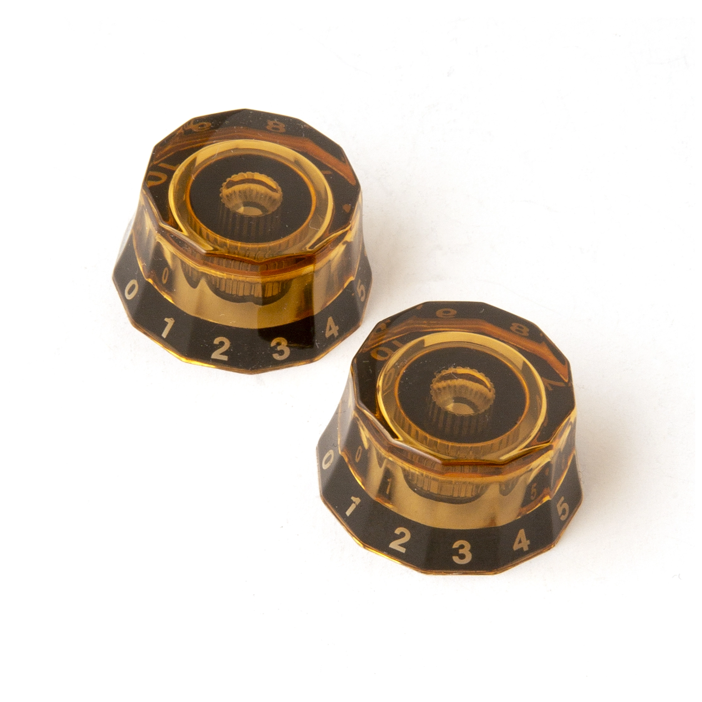 PRS 331556 Knobs Lampshade Amber with Black 2pcs