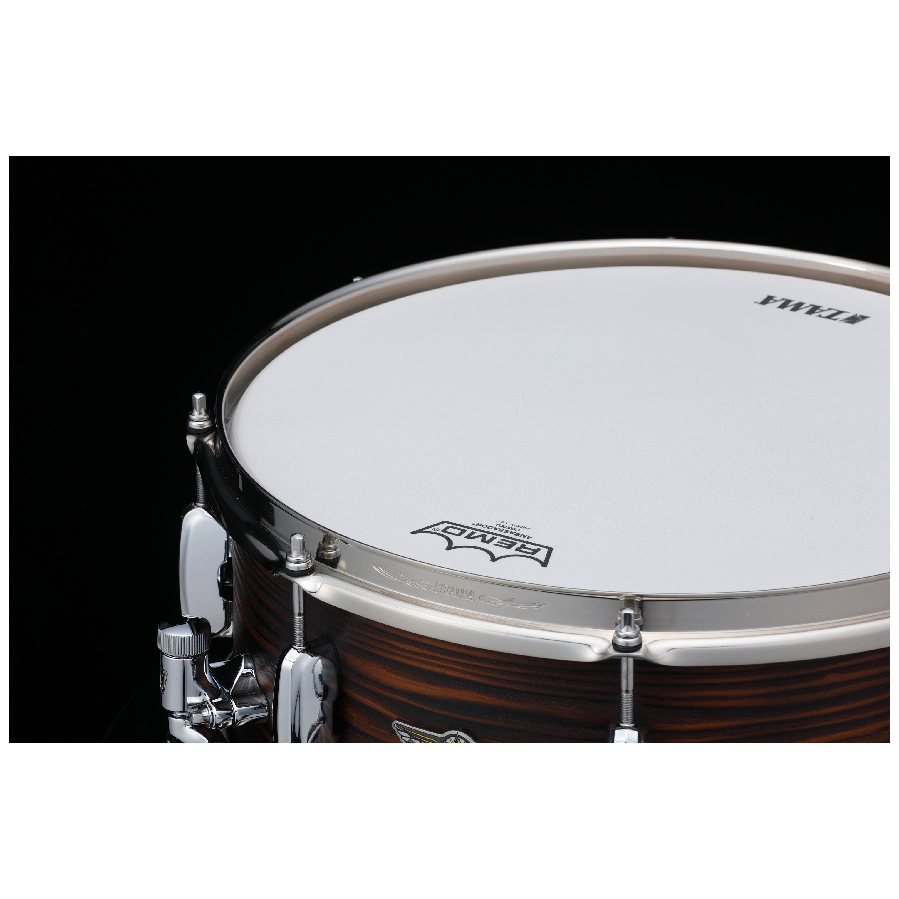Tama TLJC146-BOC STAR Reserve Solid Cedar Snare Drum - 14" x 6" Burnt Oiled Cedar / Chrom HW 3