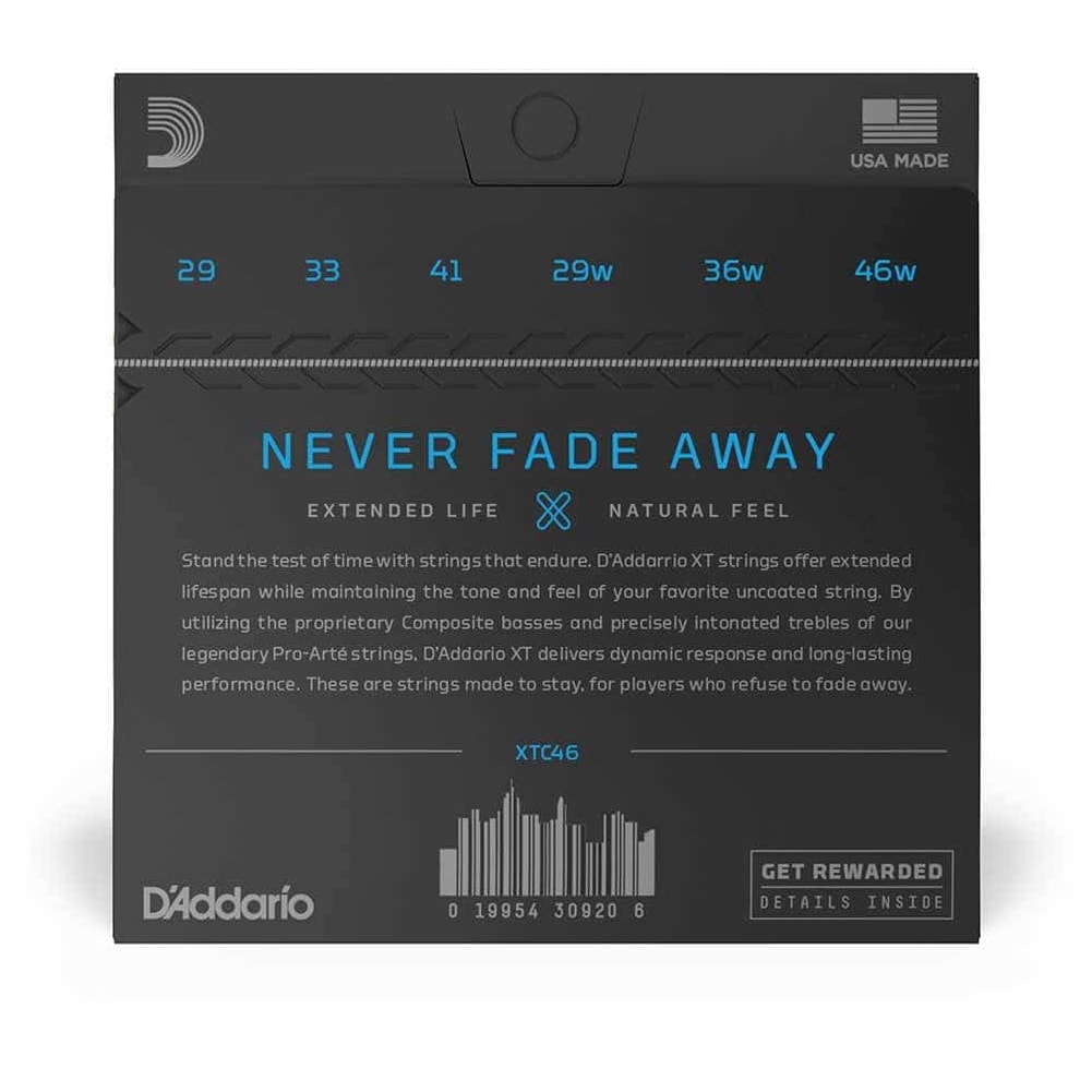 D’Addario - D’Addario XTC46 - XT Classical Silver Plated Copper, Hard Tension 028-044 - 2