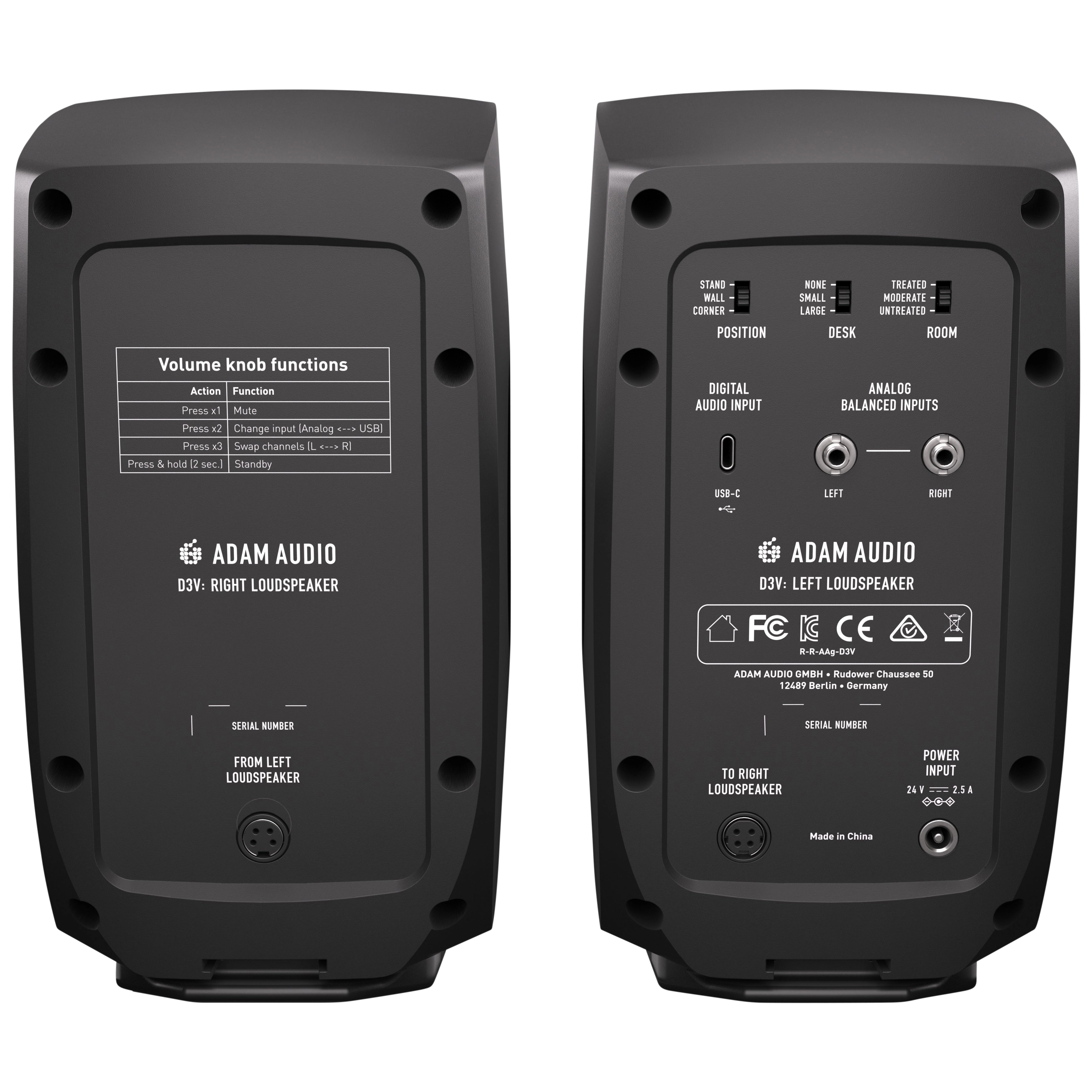 ADAM Audio D3V black