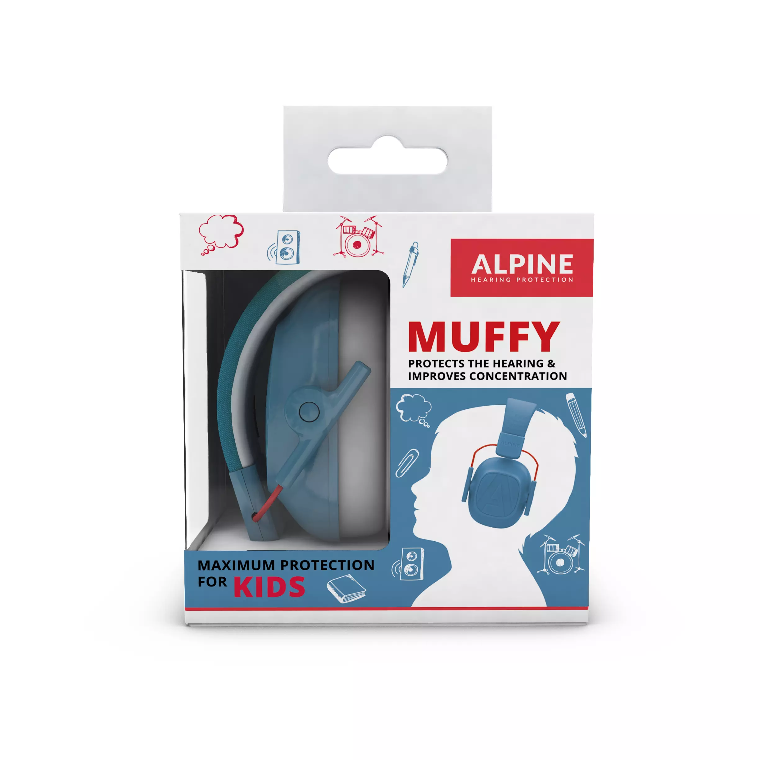 Alpine Hearing Protection Muffy Kids Blue 9