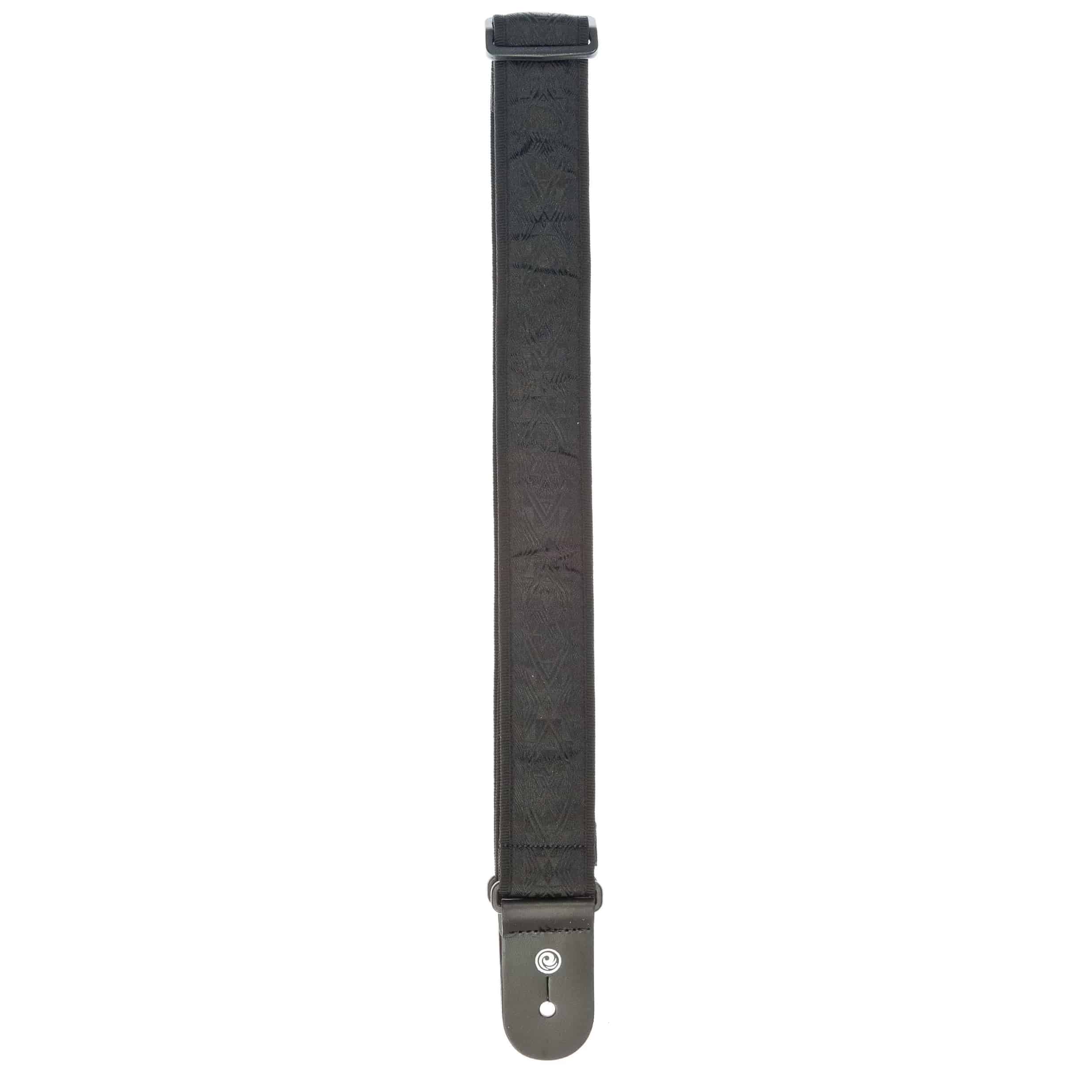 D’Addario - D’Addario Gitarrengurt - Nylongewebe, Black Satin - 3