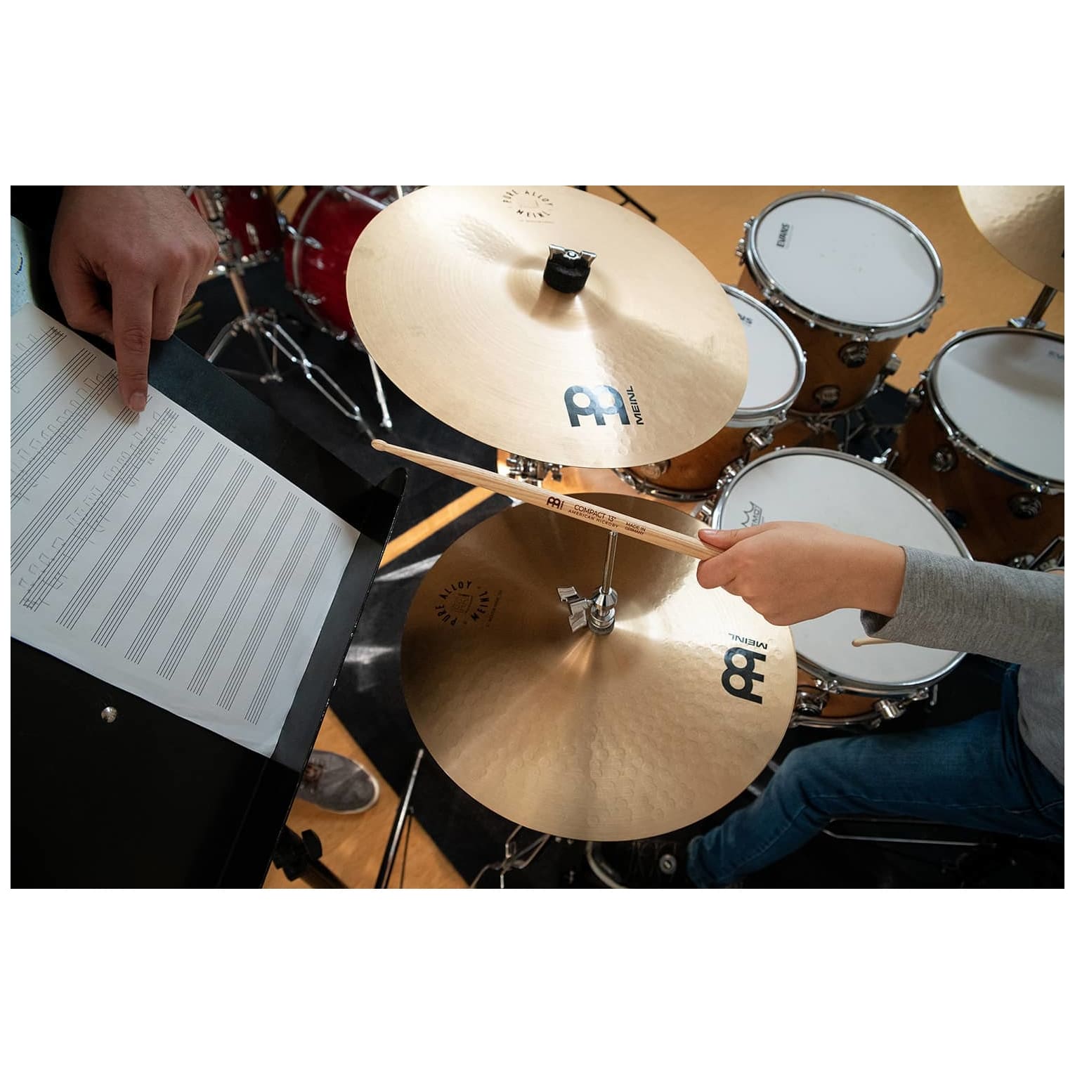 Meinl Stick Brush - Meinl Stick Brush Compact 13 Drumstick American Hickory - 1