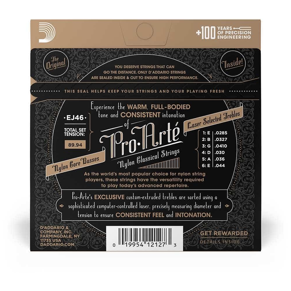 D’Addario - D’Addario EJ46 - ProArté Clasiccal Nylon, Hard Tension 028.5-044 - 2
