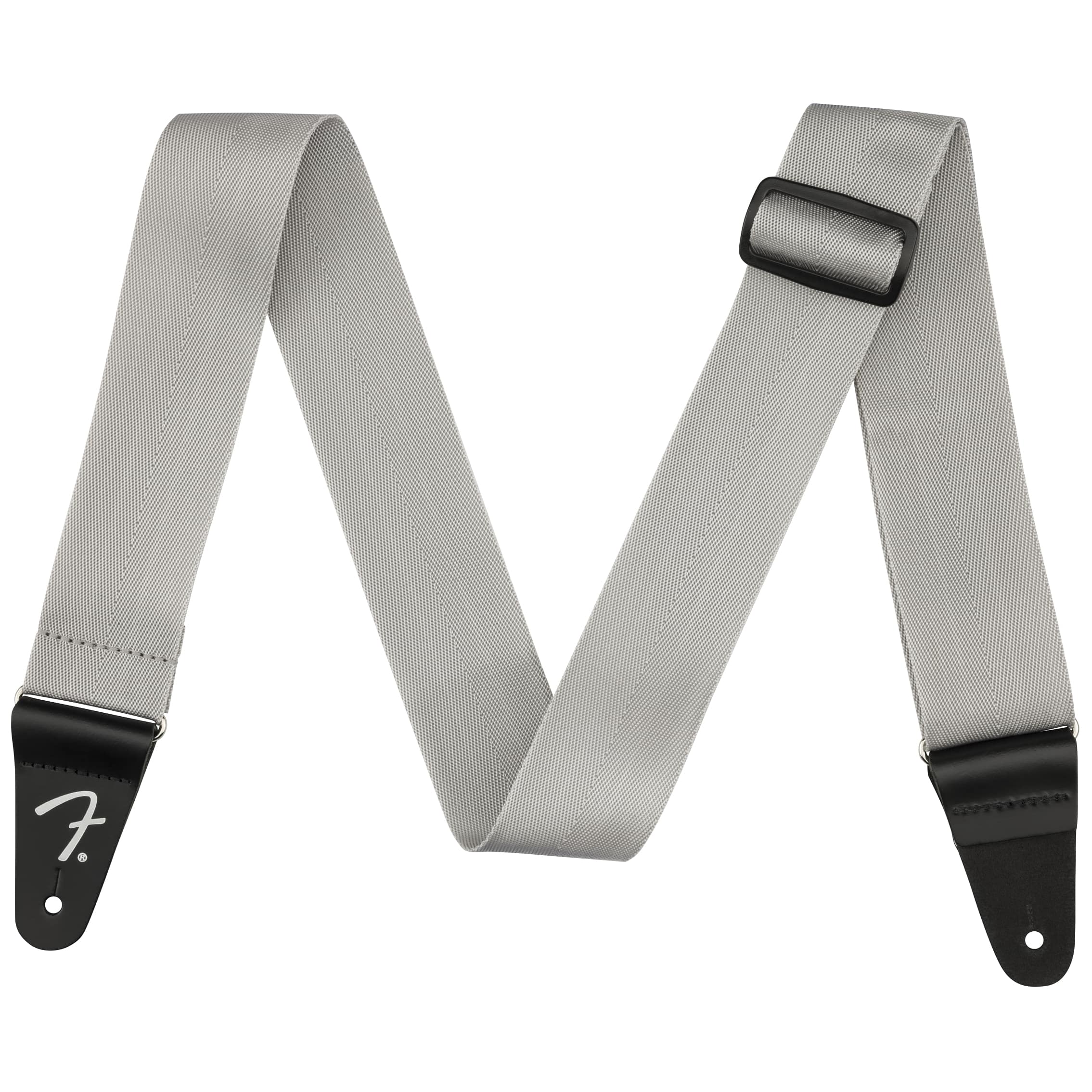 Fender Gitarrengurt Poly Strap Logo GRY 1