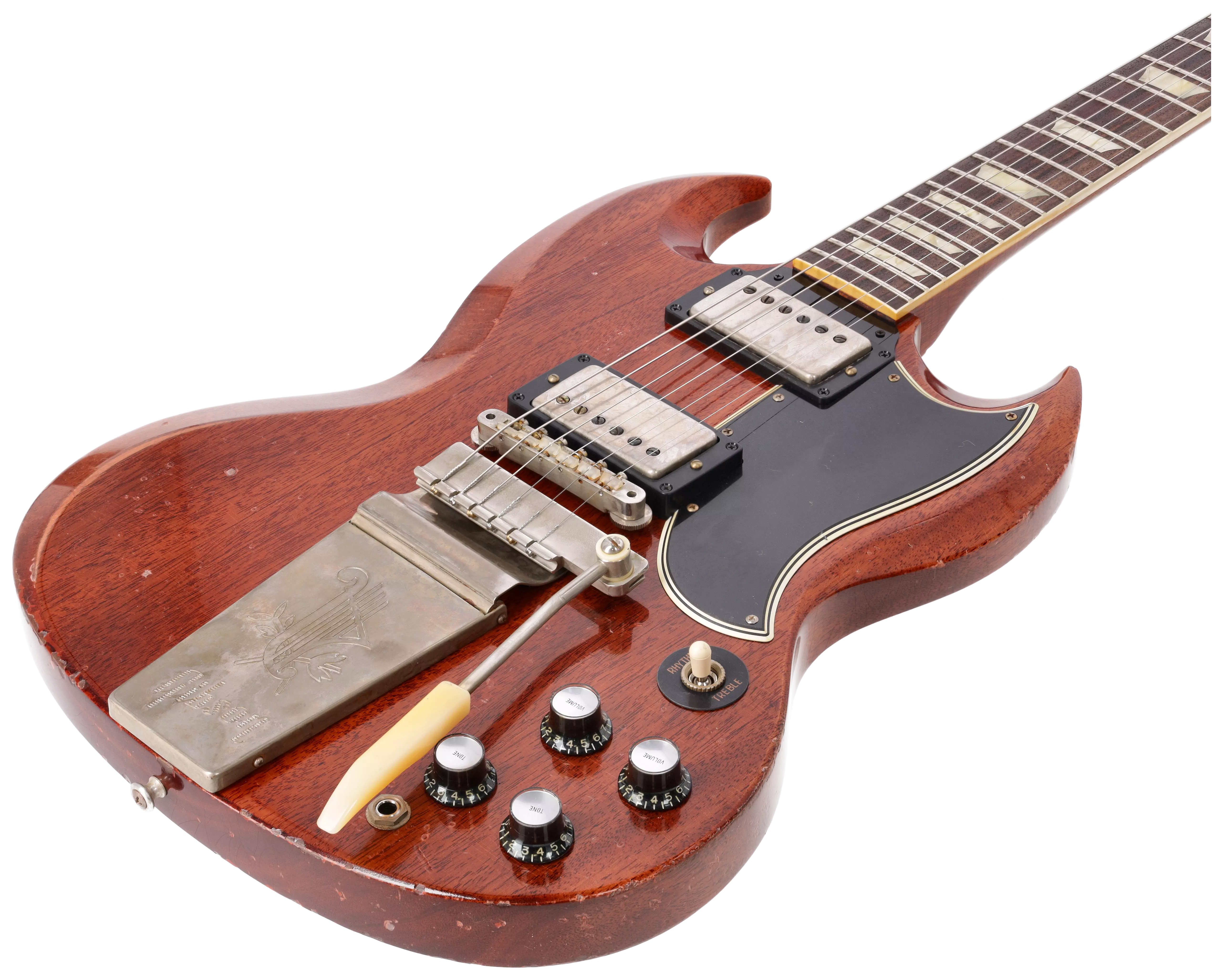 Gibson 1964 SG Standard Reissue Maestro Heavy Aged Faded Cherry Murphy Lab #3 4