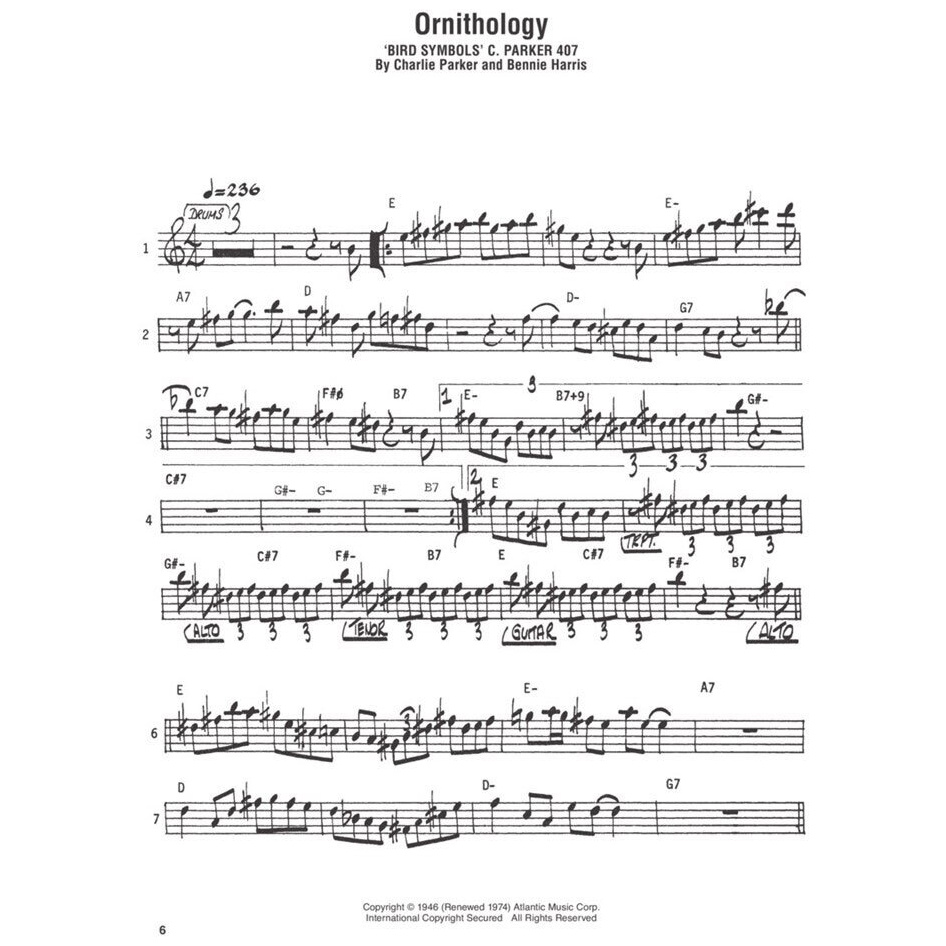 Hal Leonard Charlie Parker Omnibook Eb-Edition 5