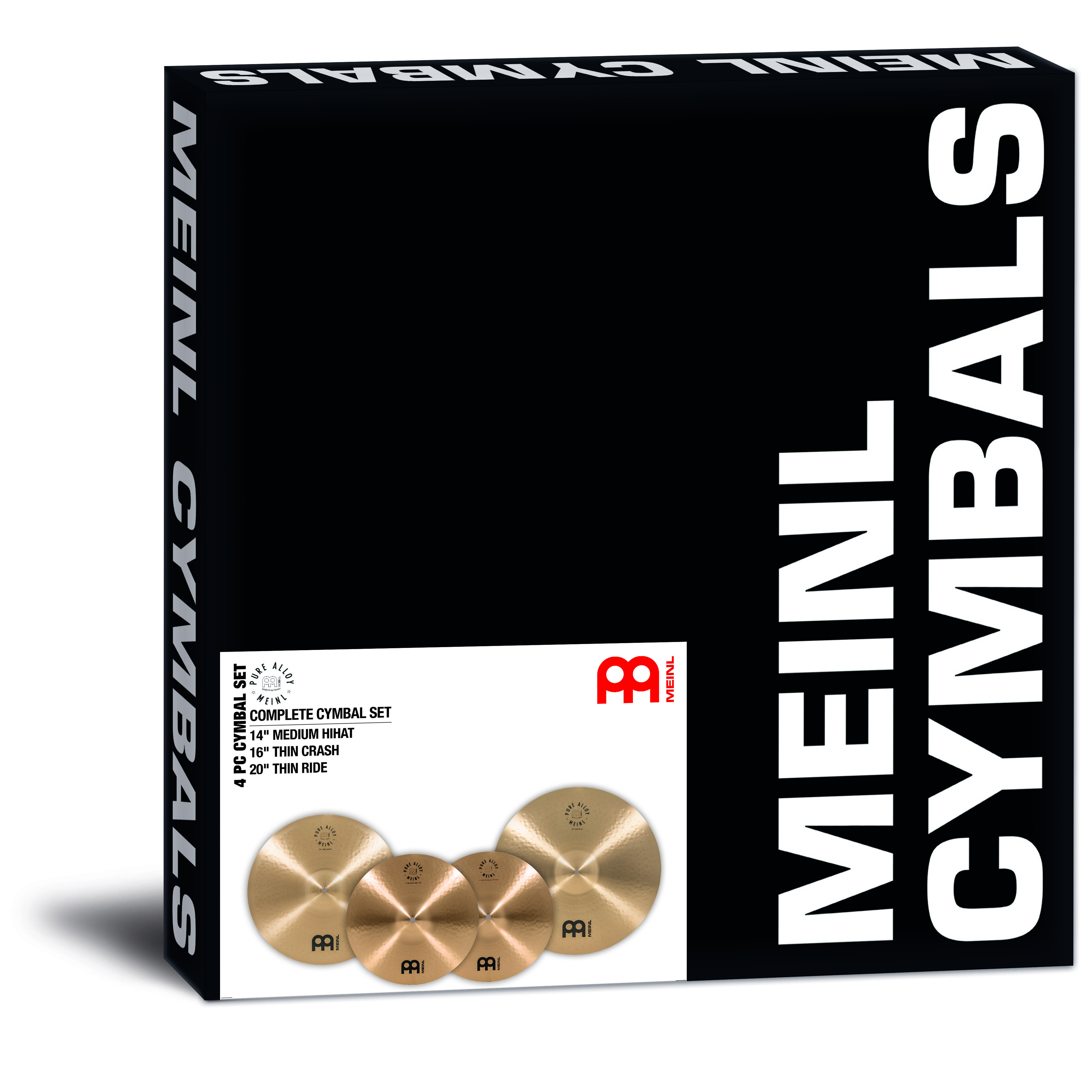 Meinl Cymbals PA-CS2 - Pure Alloy Complete Cymbal Set 2