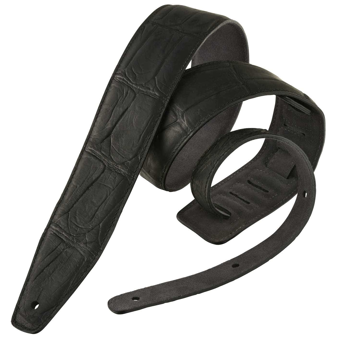 Bourbon Strap Guitar - Bourbon Strap Guitar Crocodile Black