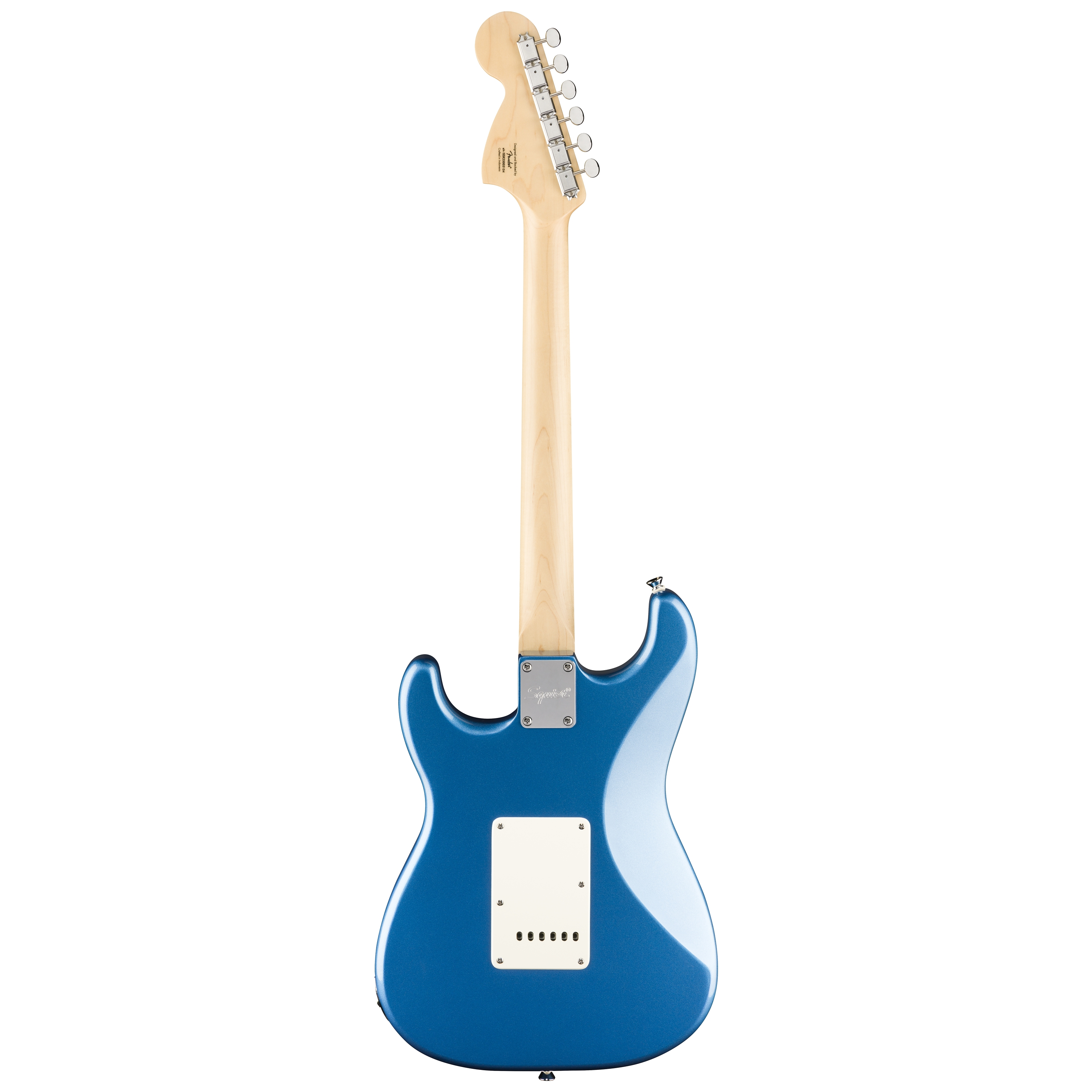 Squier by Fender Paranormal Stratocaster DLX MN Parchment PG Lake Placid Blue 2