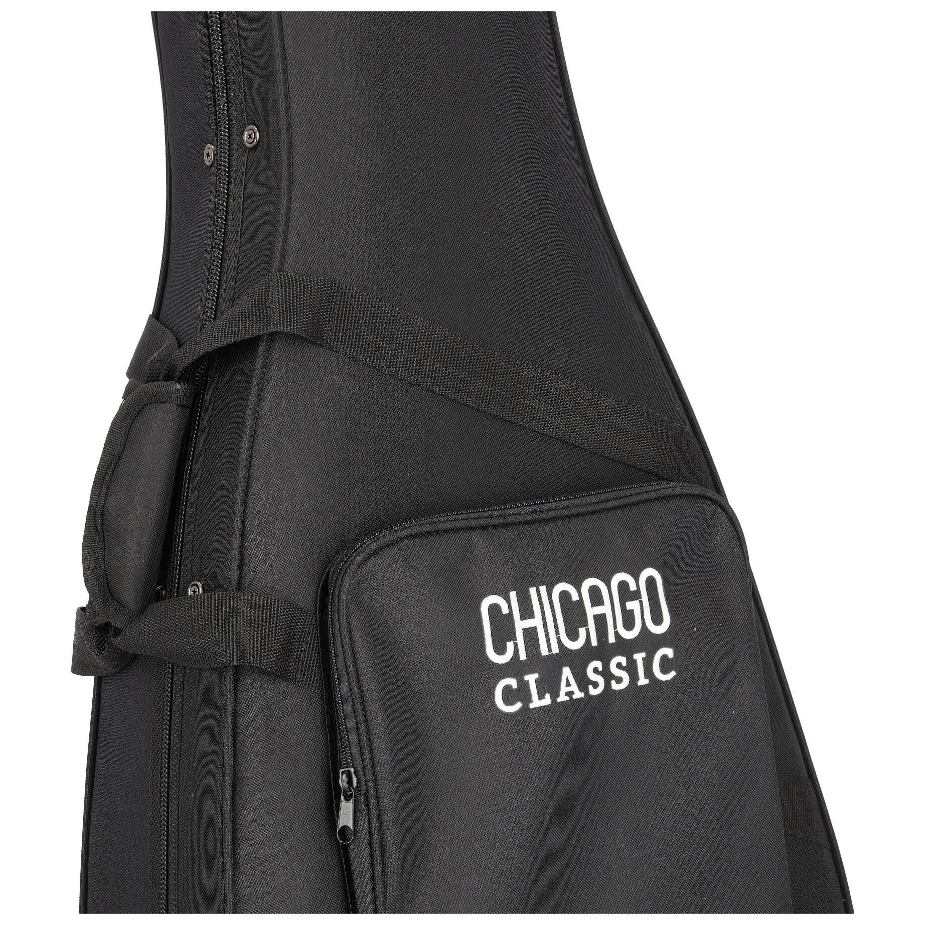 Chicago Classic Lightweight Koffer Klassikgitarre Schwarz 8