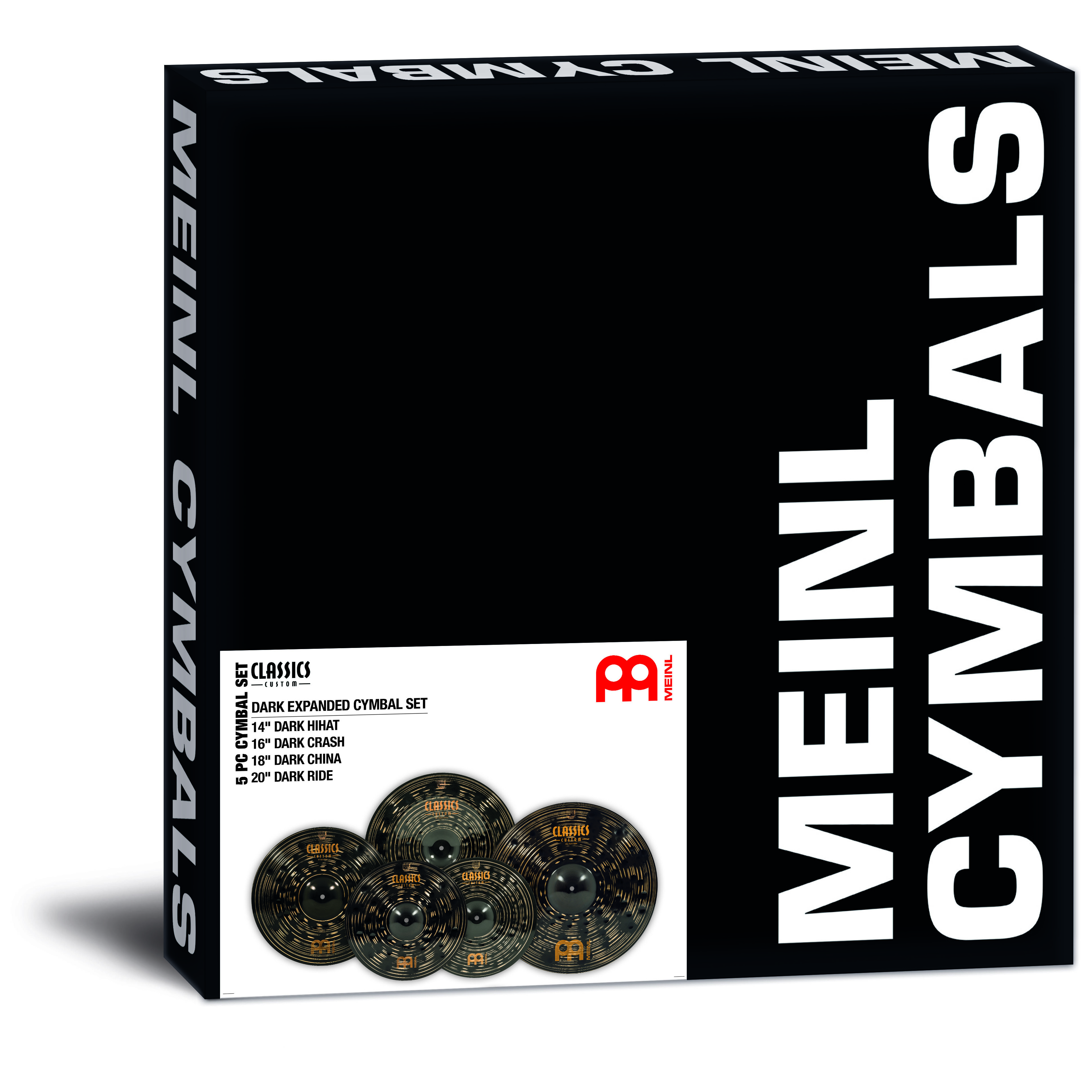 Meinl Cymbals CCD-CS1 - Classics Custom Dark Expanded Cymbal Set 2