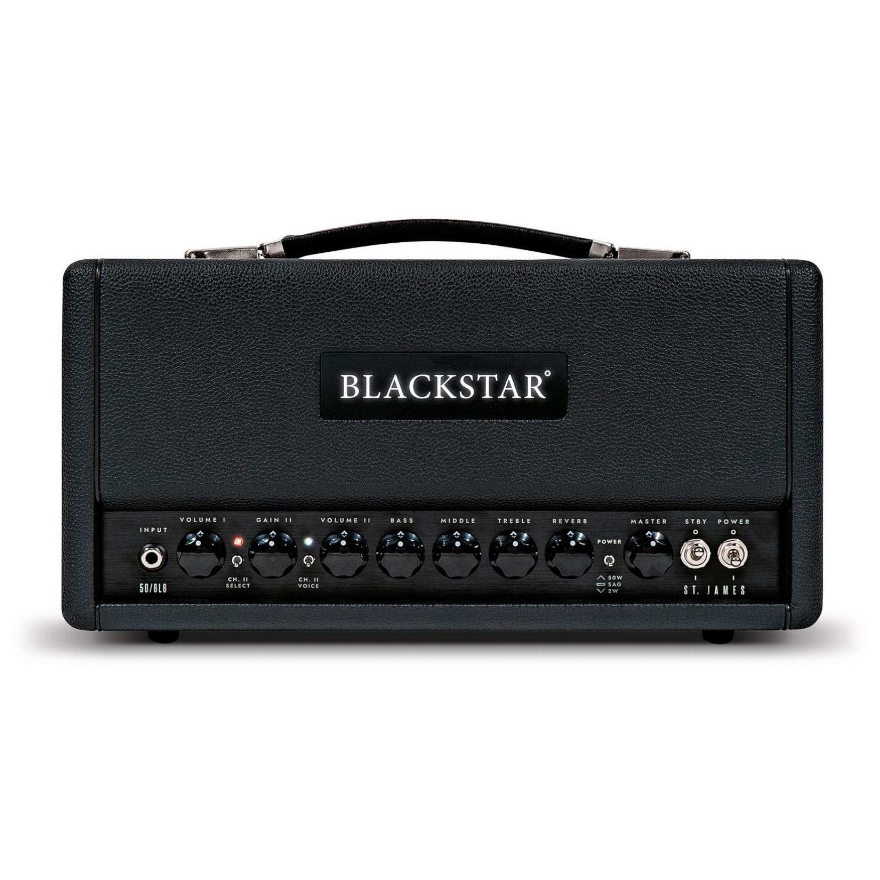 Image of Blackstar st. james 50 6l6 head black 10027837 0