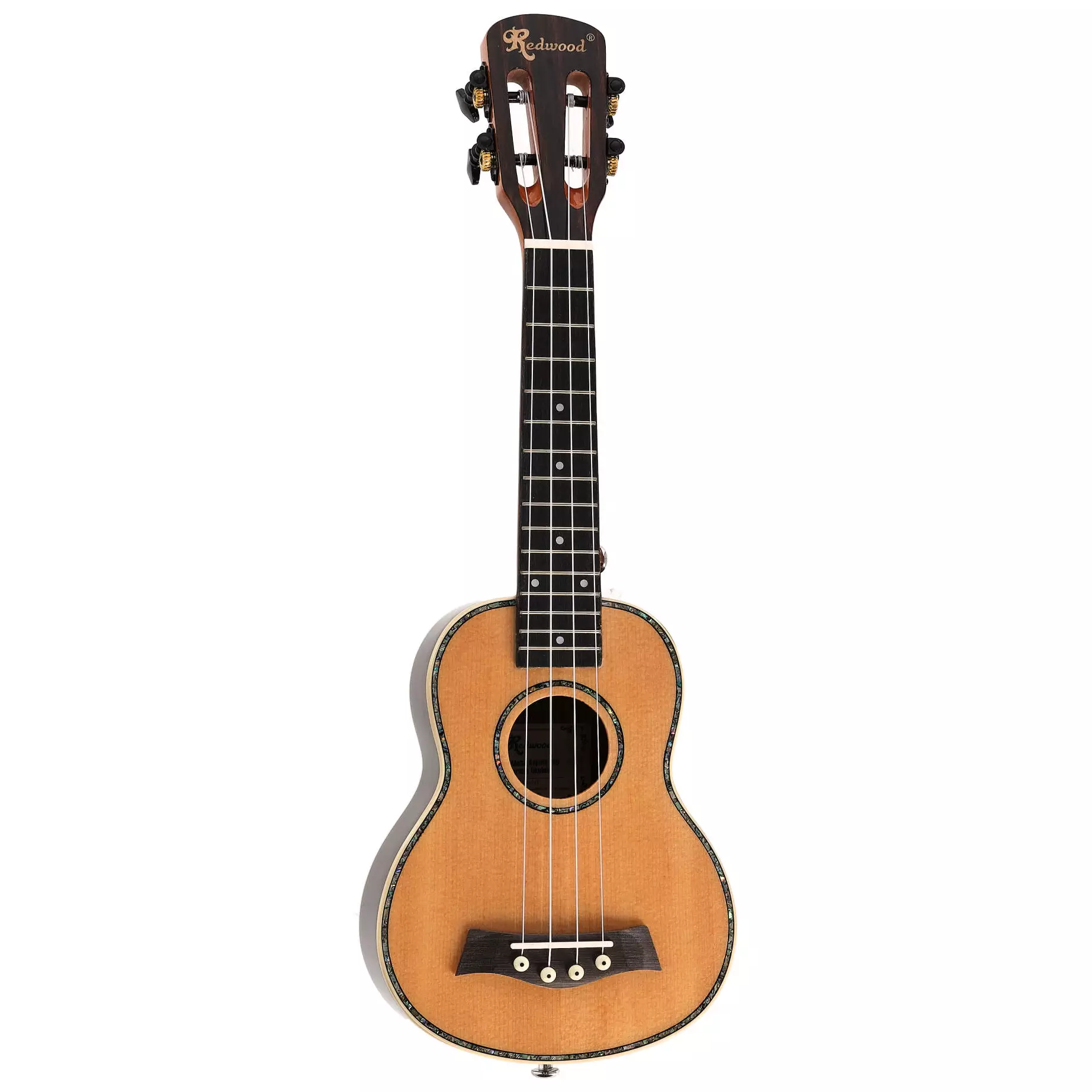 Redwood Halo-Halo Solid Top Gloss Soprano Ukulele 7