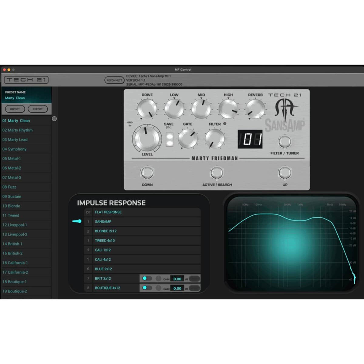 Tech 21 SansAmp Marty Friedman Signature 3