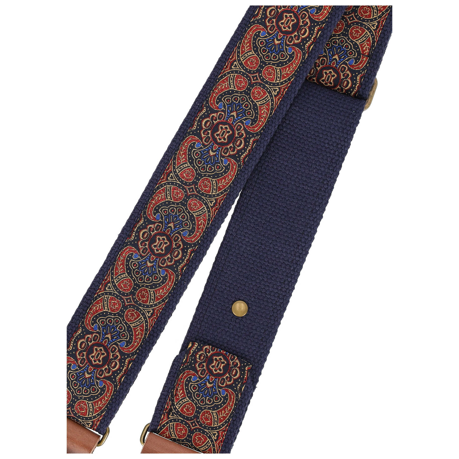 Steyner Straps Retro Gitarrengurt - Abendlicht blau-rot VEGAN 4