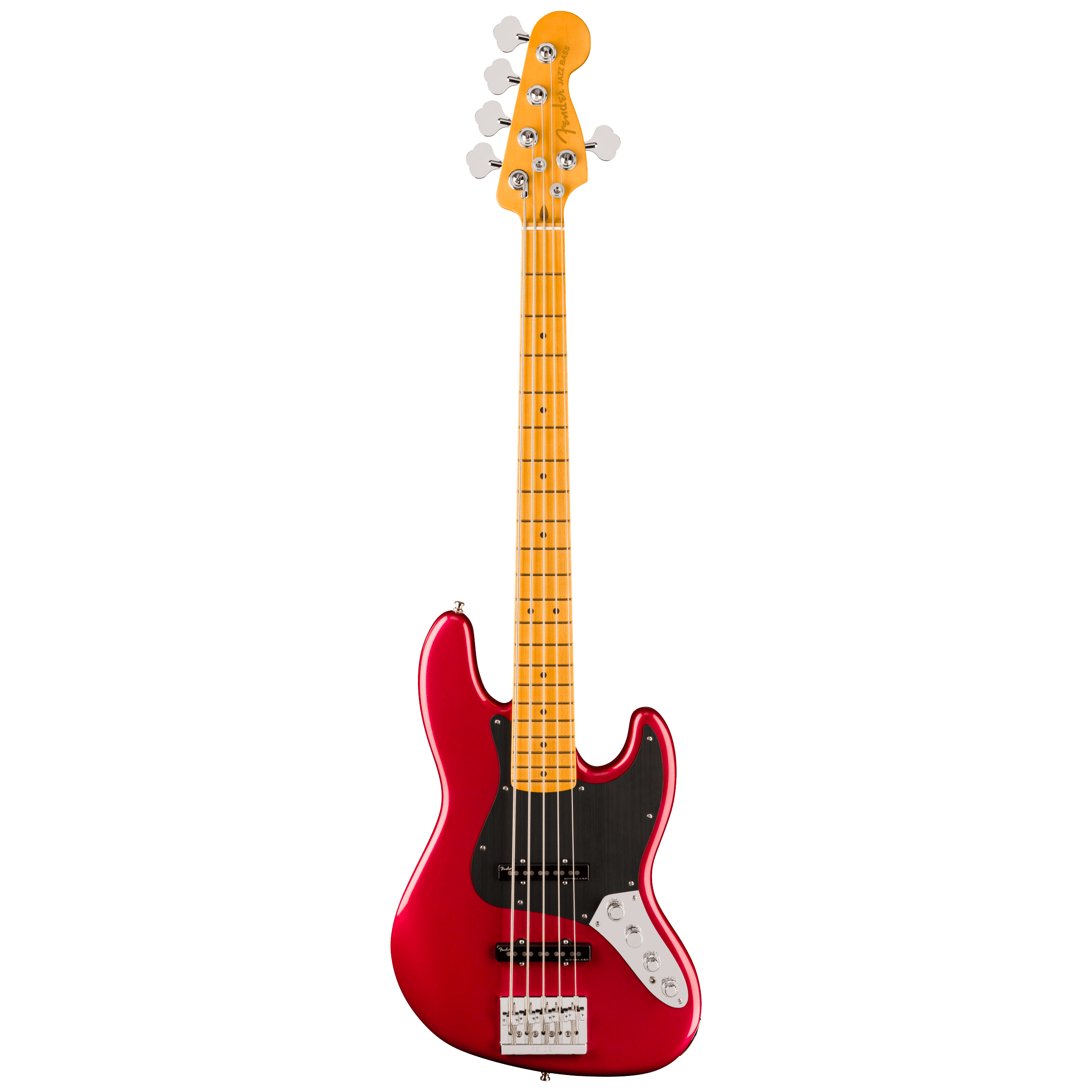 Fender American Ultra II Jazz Bass V MN Sinister Red 4