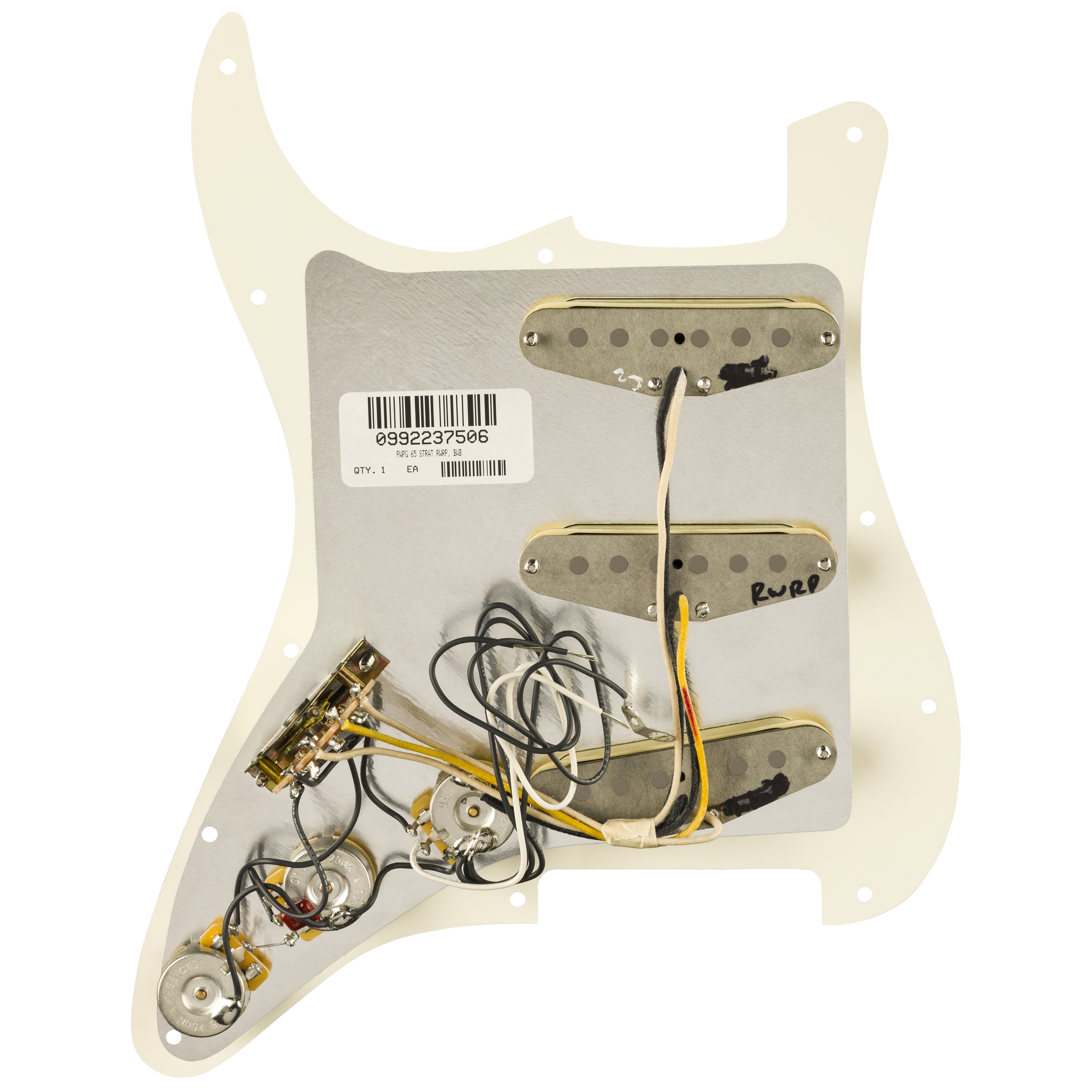 Fender Pre Wired Pickguard Set Pure Vintage 65 Parchement 1