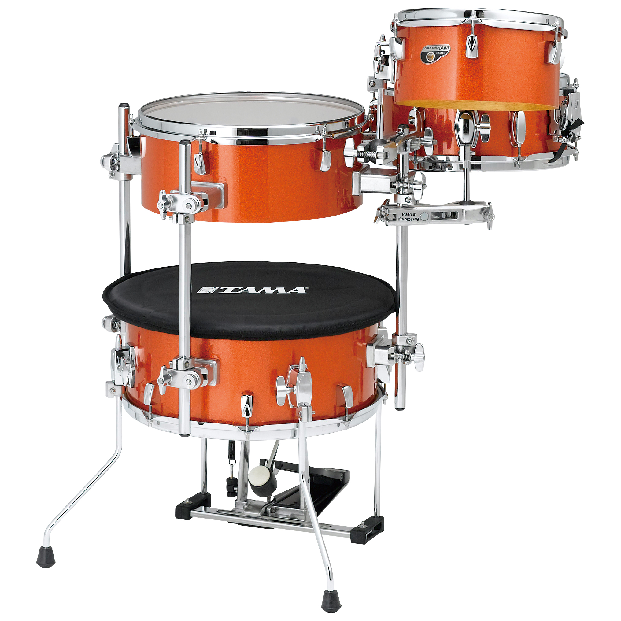 Tama CJB46C-BOS - Cocktail JAM Kit 4-teilig - bright Orange Sparkle 1