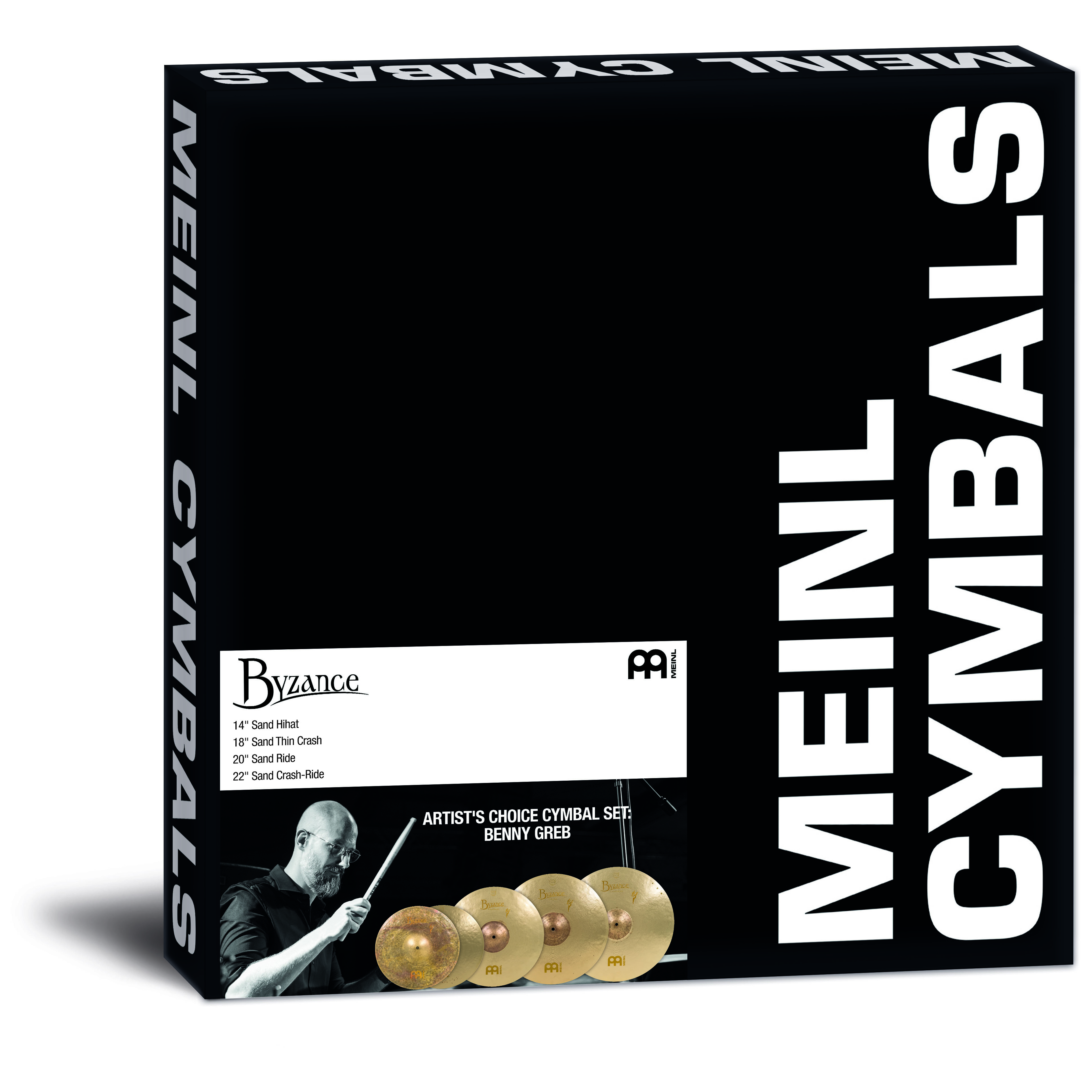 Meinl Cymbals A-CS3 - Byzance Artist's Choice Cymbal Set: Benny Greb 2