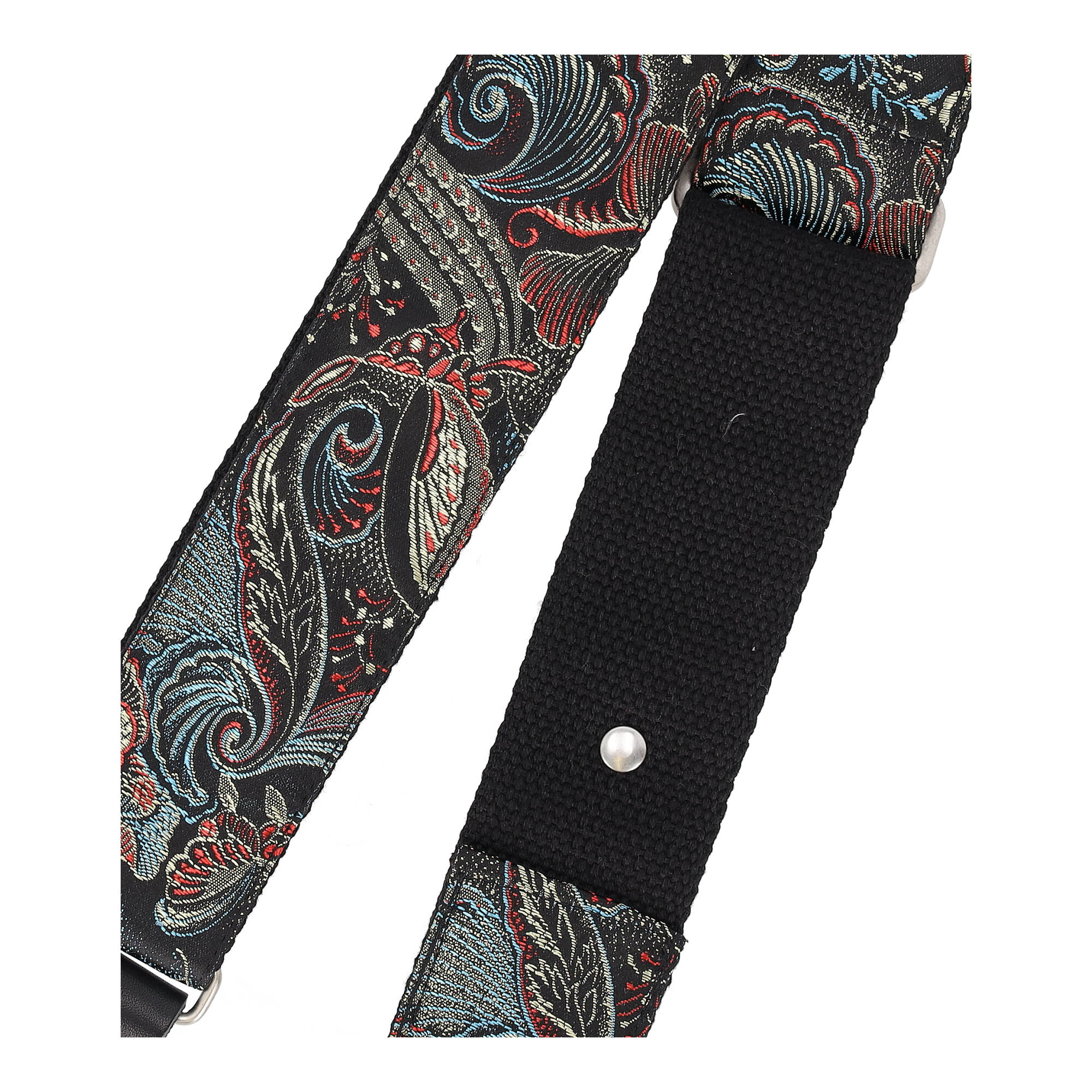 Image of Steyner straps vintage gitarrengurt  eastern nights silber schwarz 5