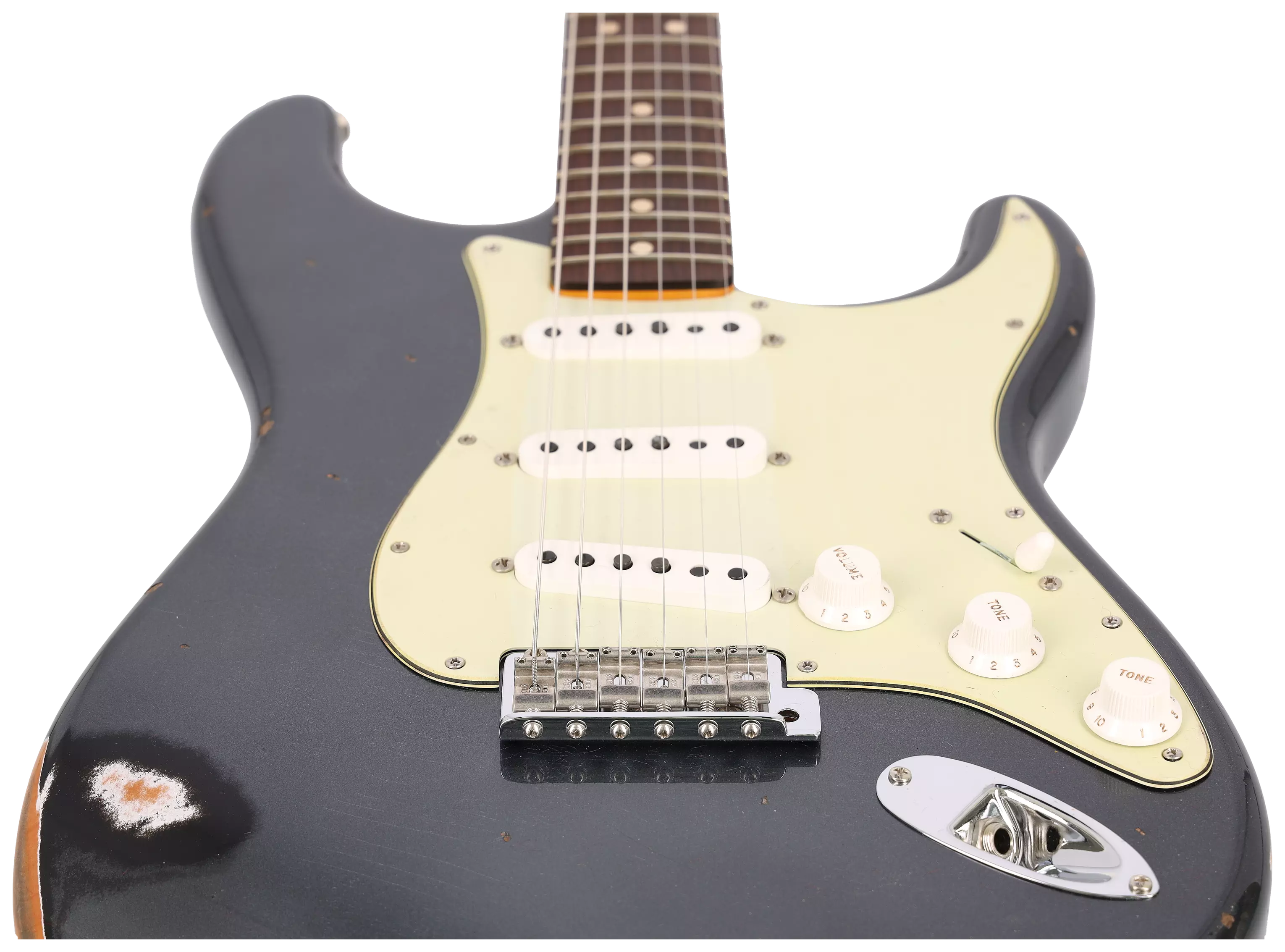 Fender Custom Shop 1963 Stratocaster Relic Aged Black Metallic 4