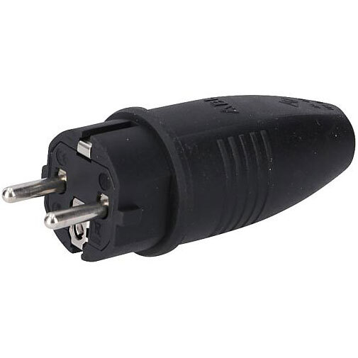  Schuko-Stecker black