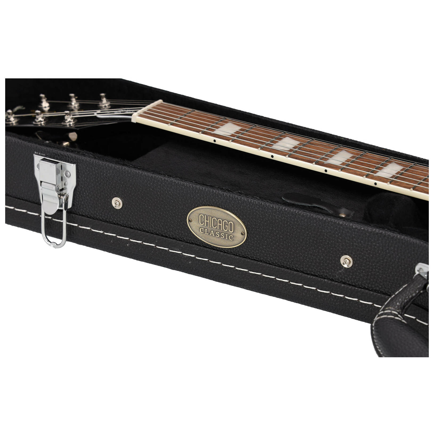 Chicago Classic E-Gitarre Les Paul Koffer Schwarz 5