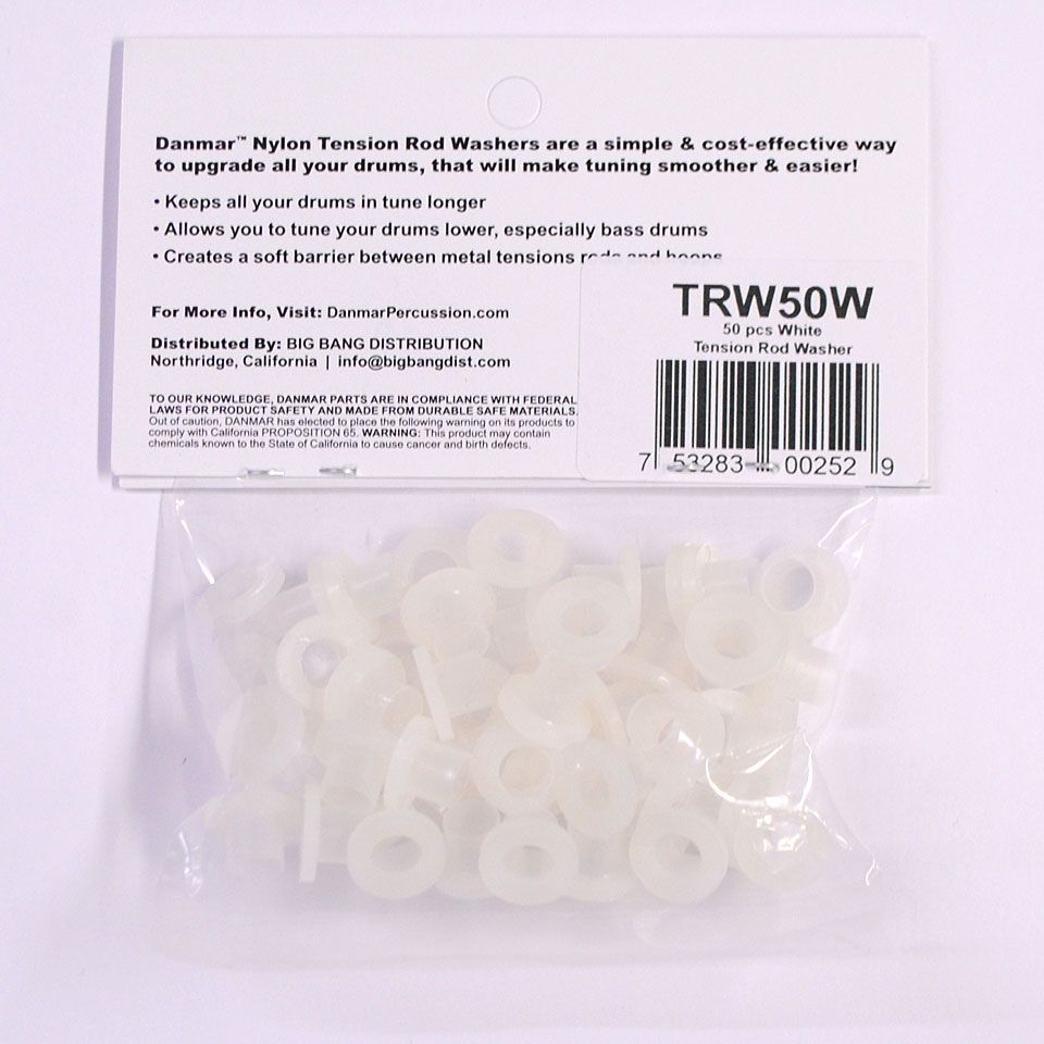  Tension Rod Washers 50 Pcs. White 1