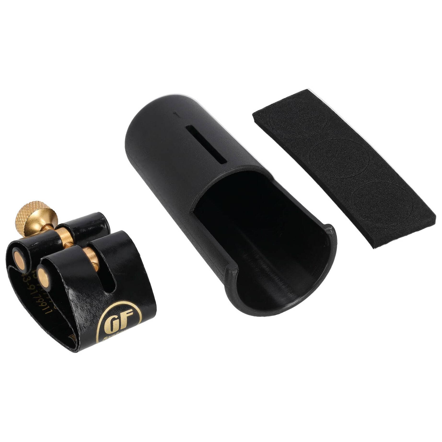 GF-System GF-06M-BGG-1 Gold-Line Blattschraube Sopransaxophon Ebonit 1